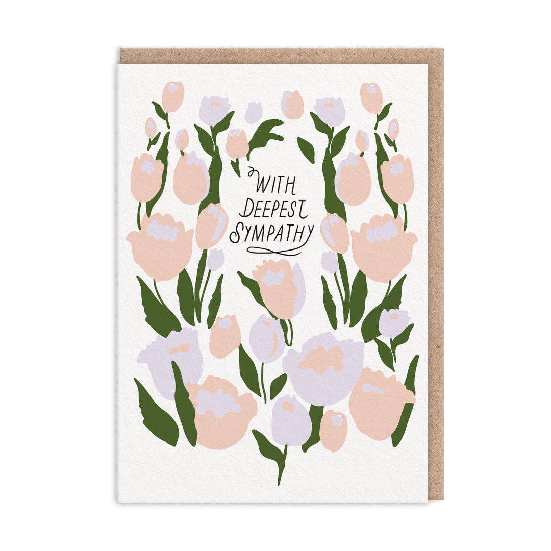Floral With Deepest Sympathy Card (9815)