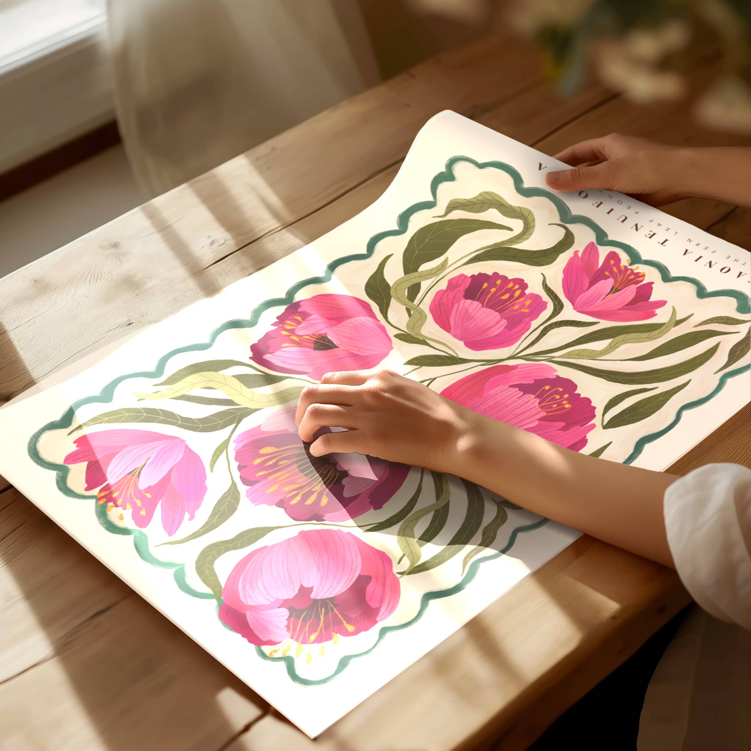 Summer Peony A3 Print