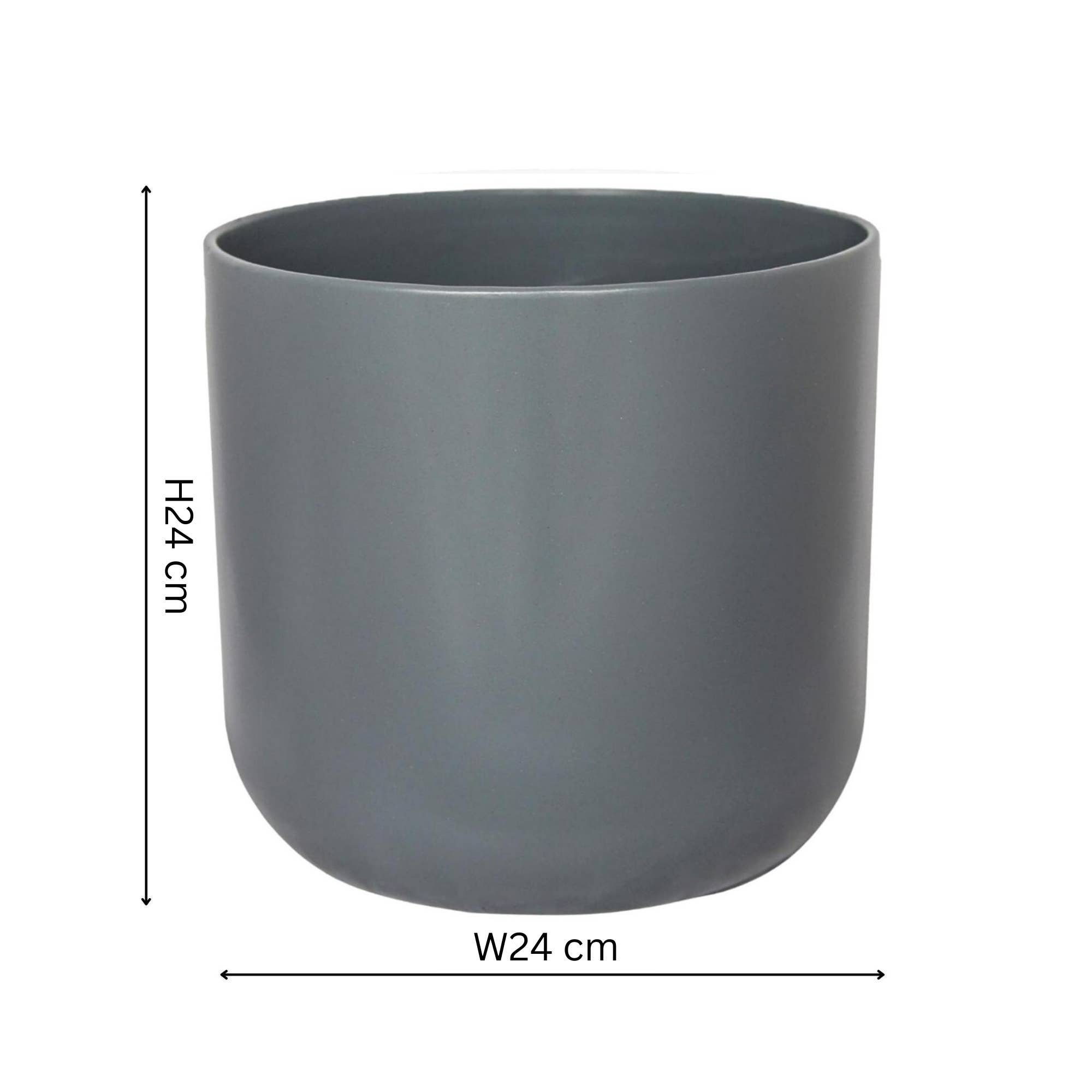 Lisbon Ceramic Indoor Planter H24cm D24cm