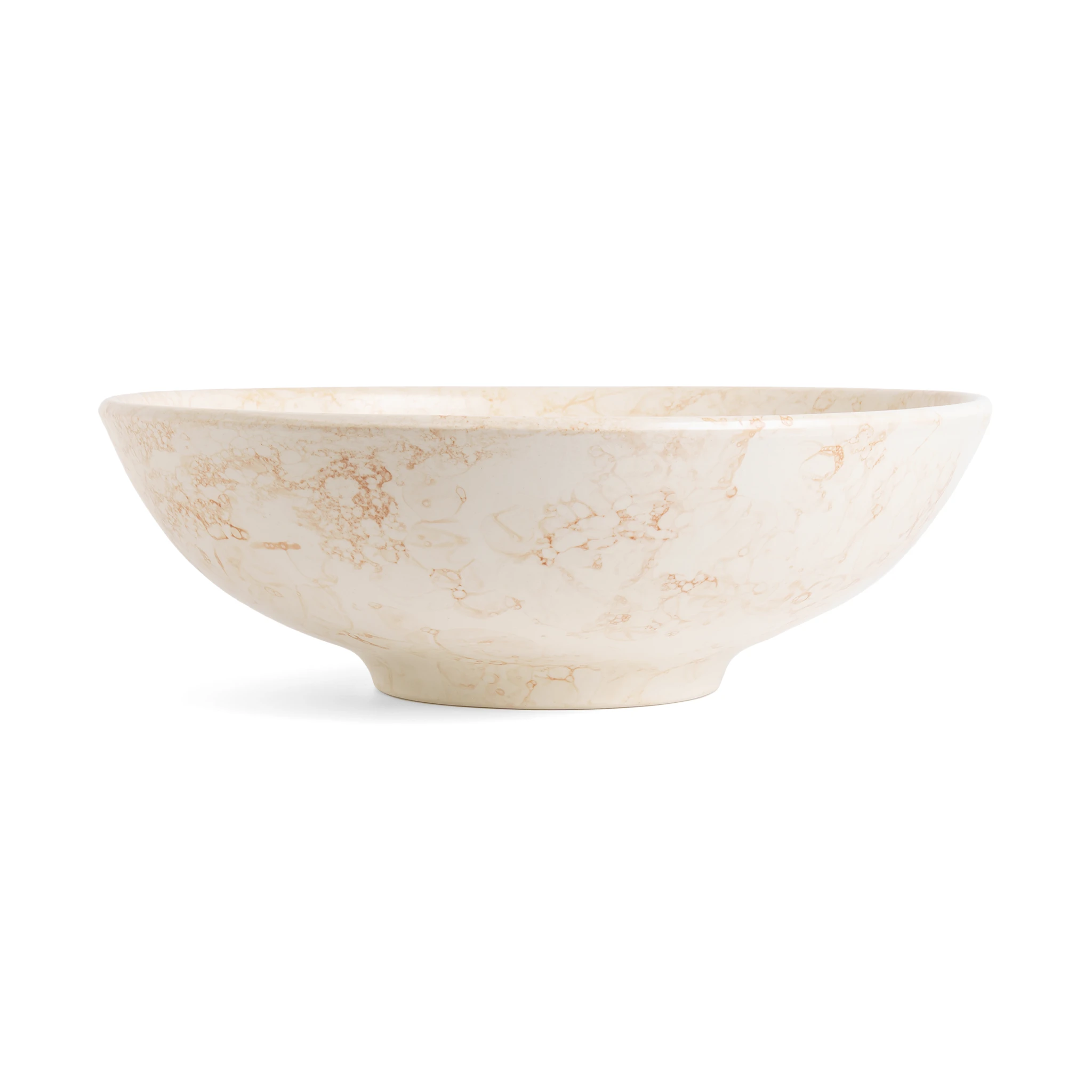 Serving Bowl Marble Rust