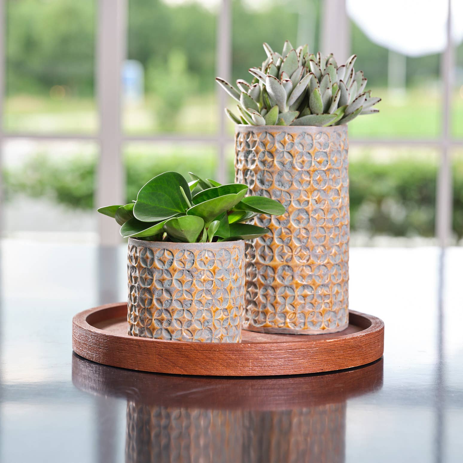 Terni Premium Glaze Ceramic Indoor Planter H15cm D18cm