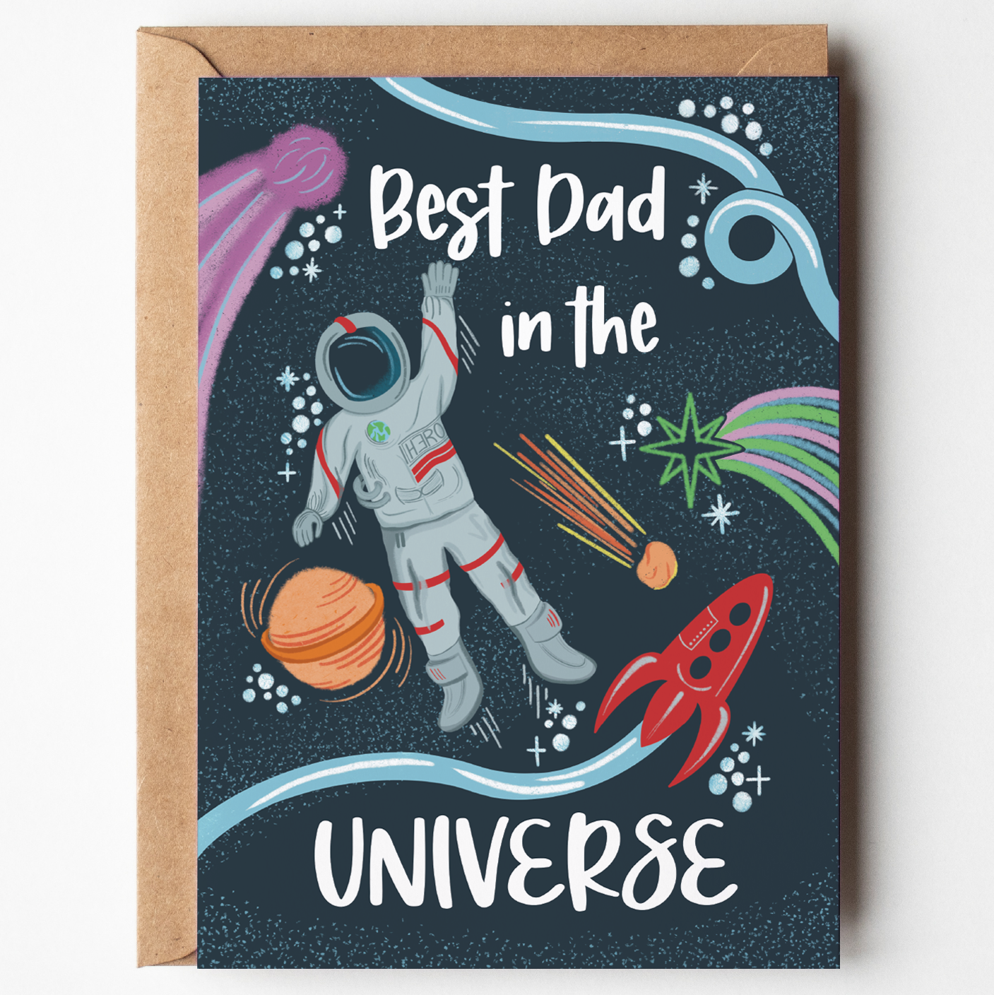 Father’s Day Card | Space Theme | Best in the Universe