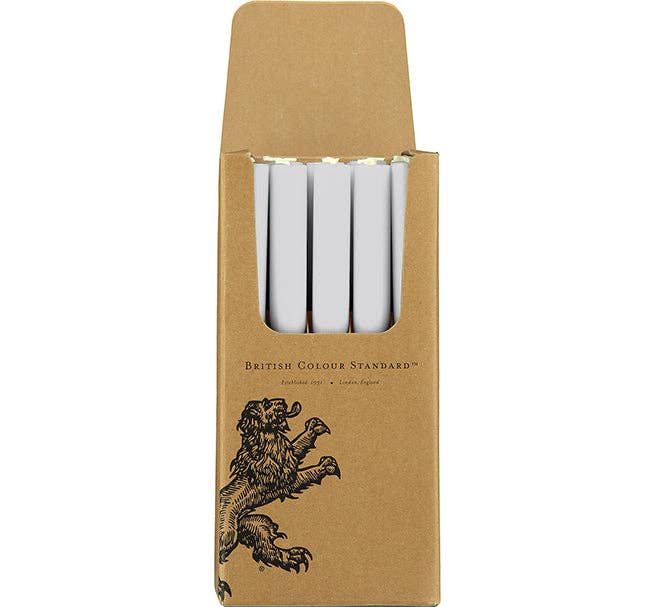 Gull Grey Eco Dinner Candle, Single Piece