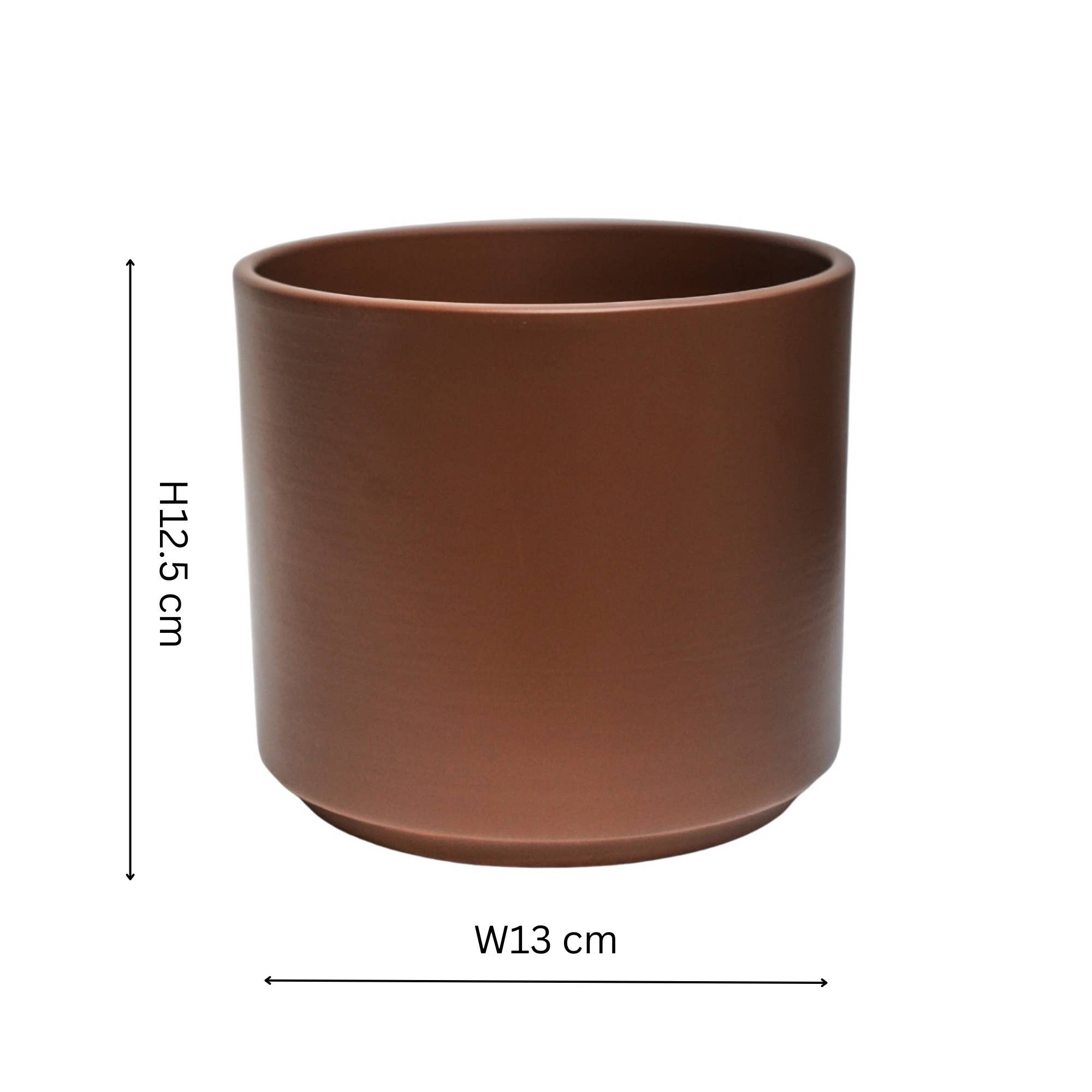 Prague Ceramic Indoor Plant Pot H12.5cm D13cm