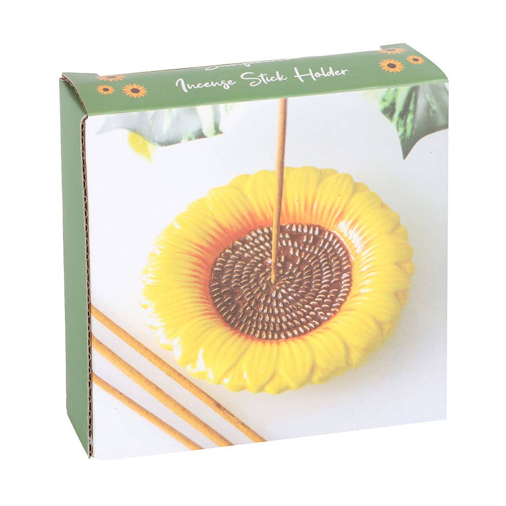 Sunflower Ceramic Incense Stick Holder Plate