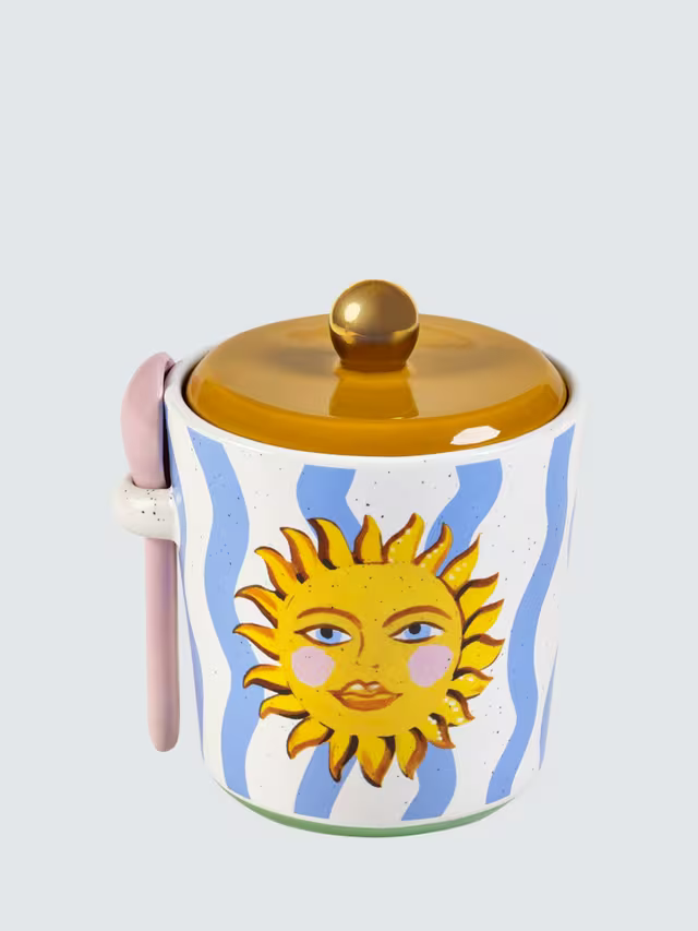 Eleanor Bowmer - Electric Coast Icon Sugar Pot & Spoon