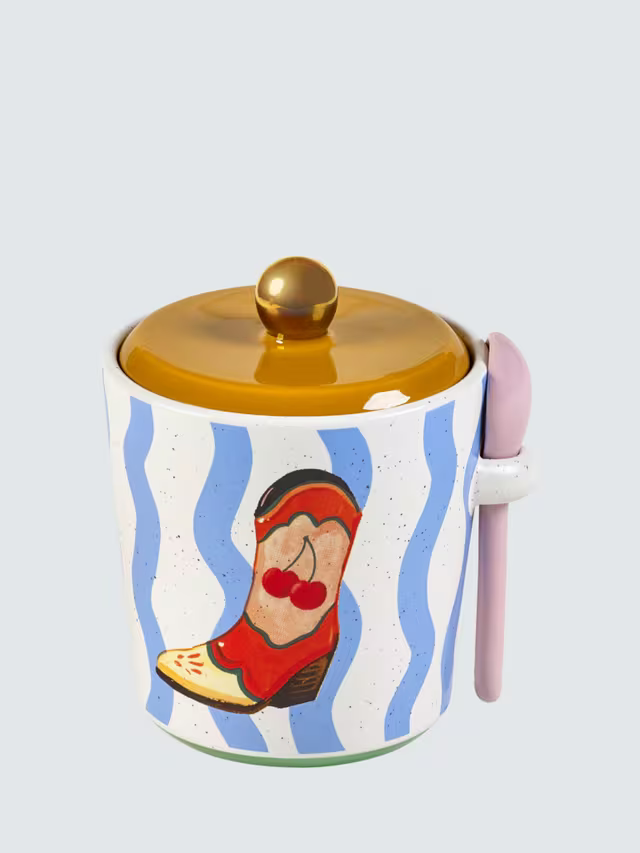 Eleanor Bowmer - Electric Coast Icon Sugar Pot & Spoon