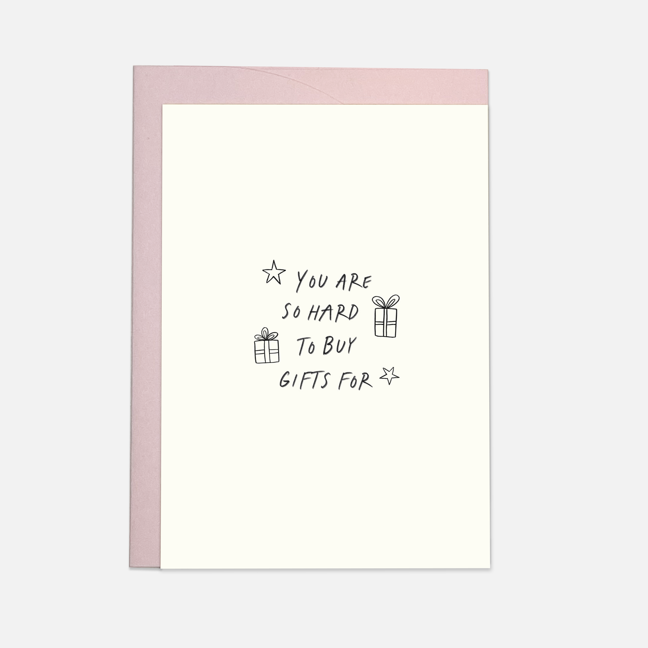 Hard to buy greeting card