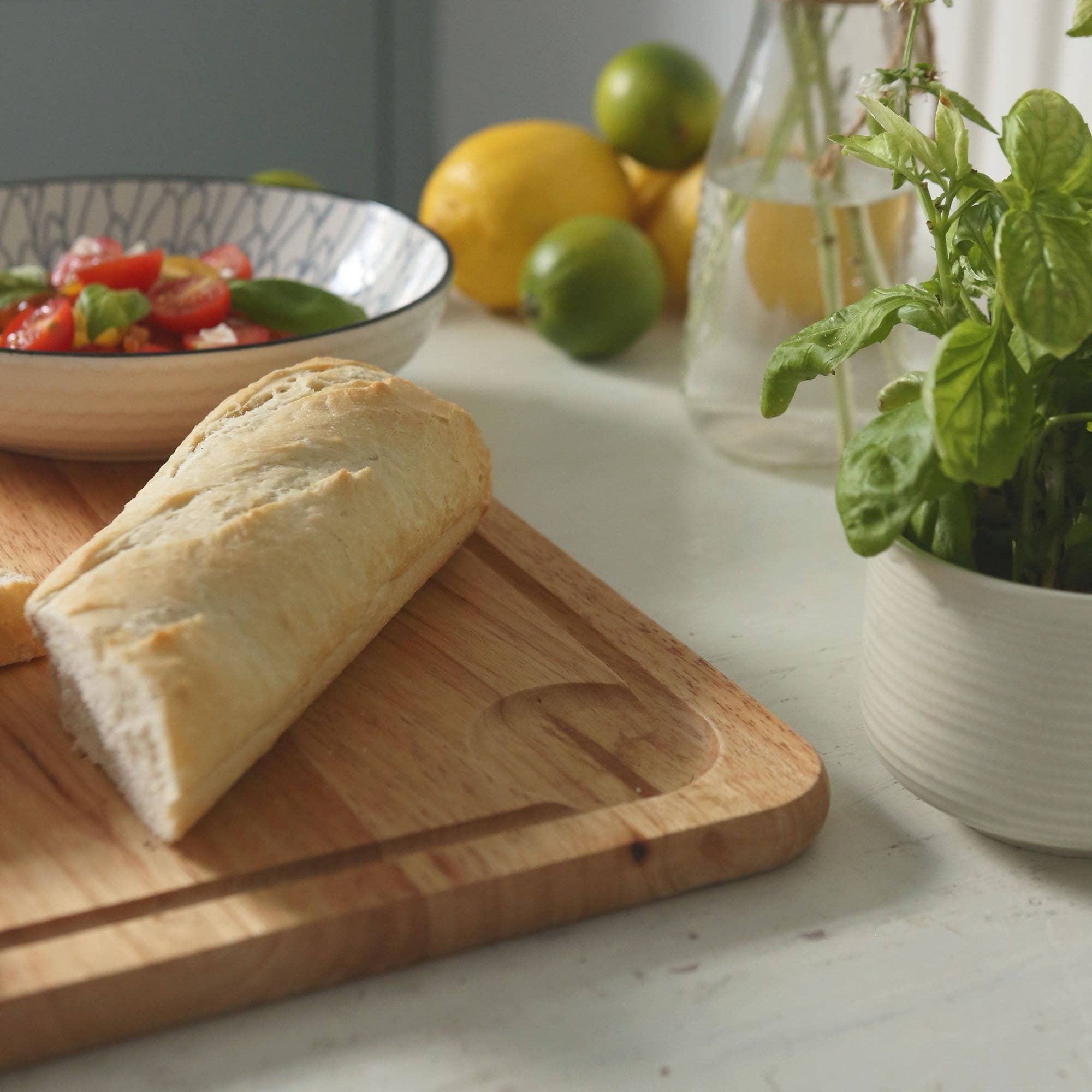 40cm x 30cm Rectangular Wooden Chopping Board - By Argon Tab