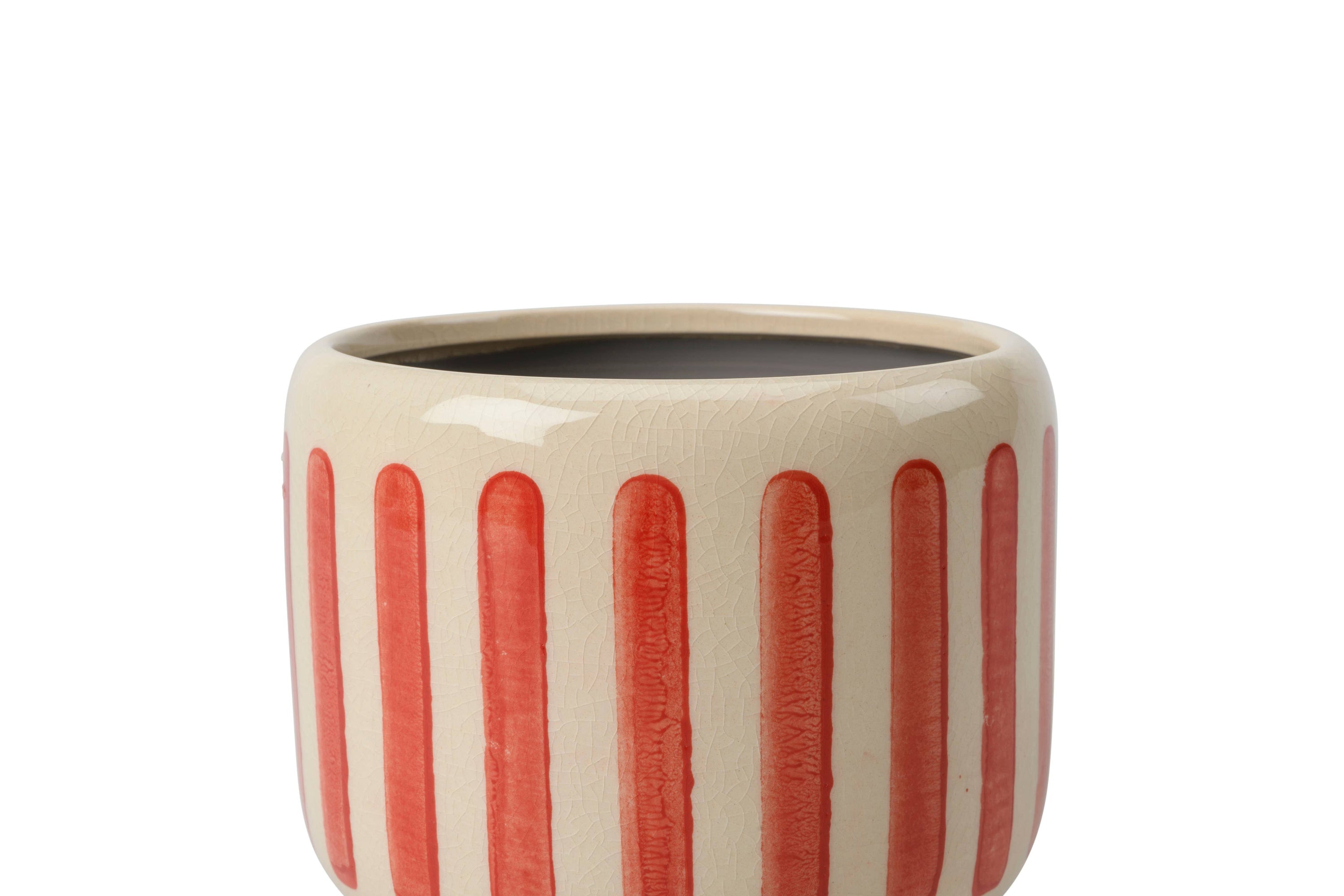 NEW Collectors Indoor Pot 16cm Red Stripe