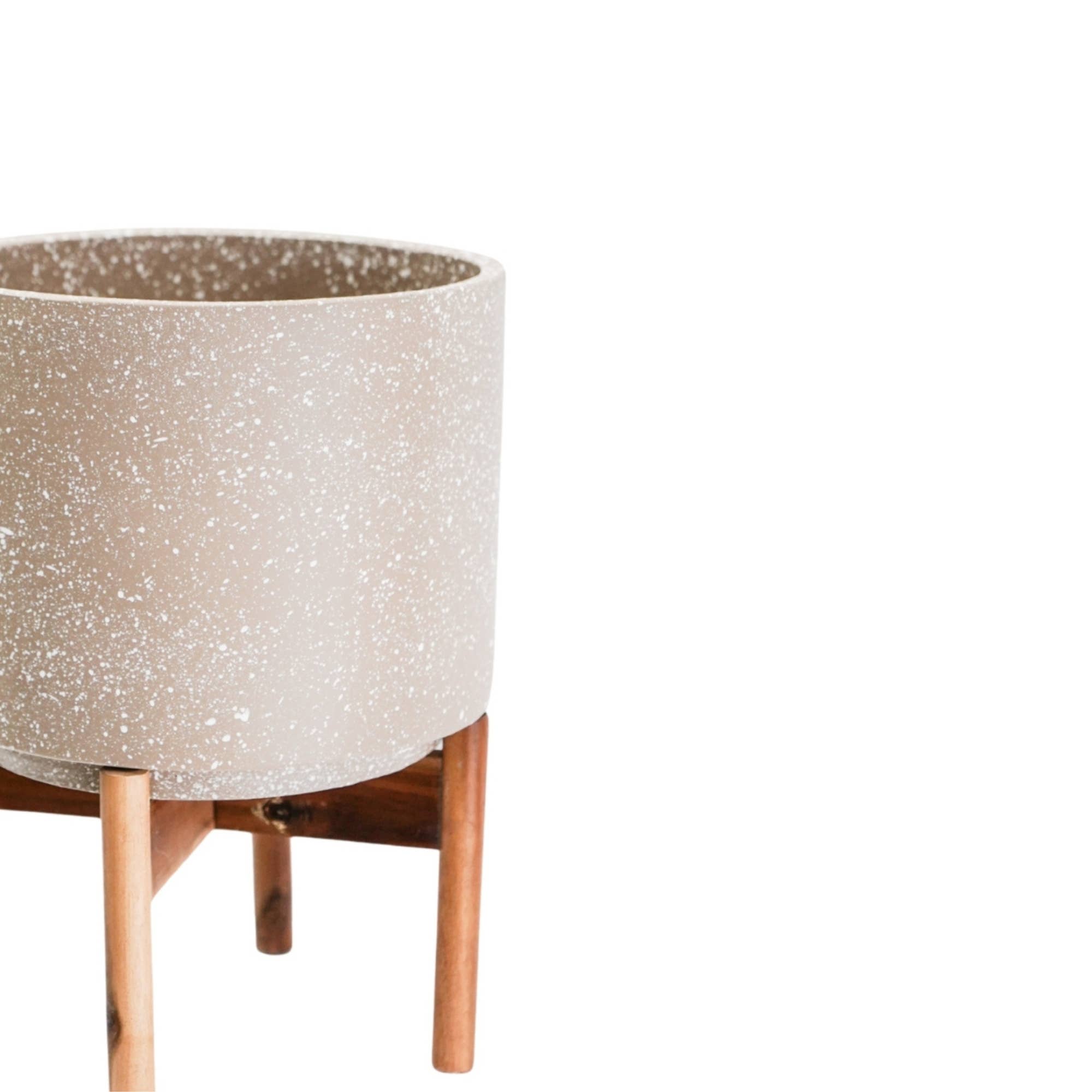 Valetta Speckled Planter with Stand