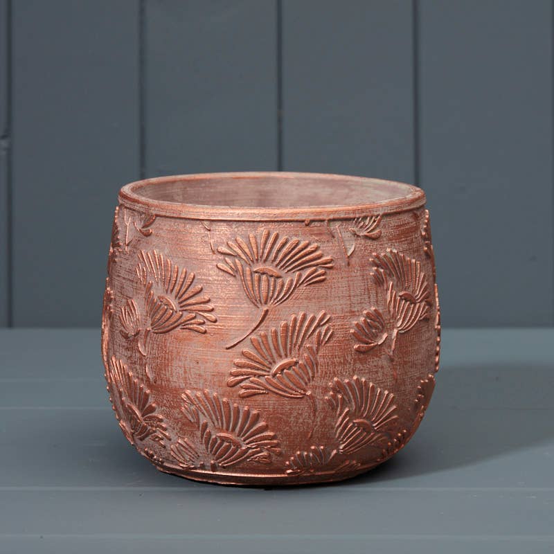 Copper Cement Planter