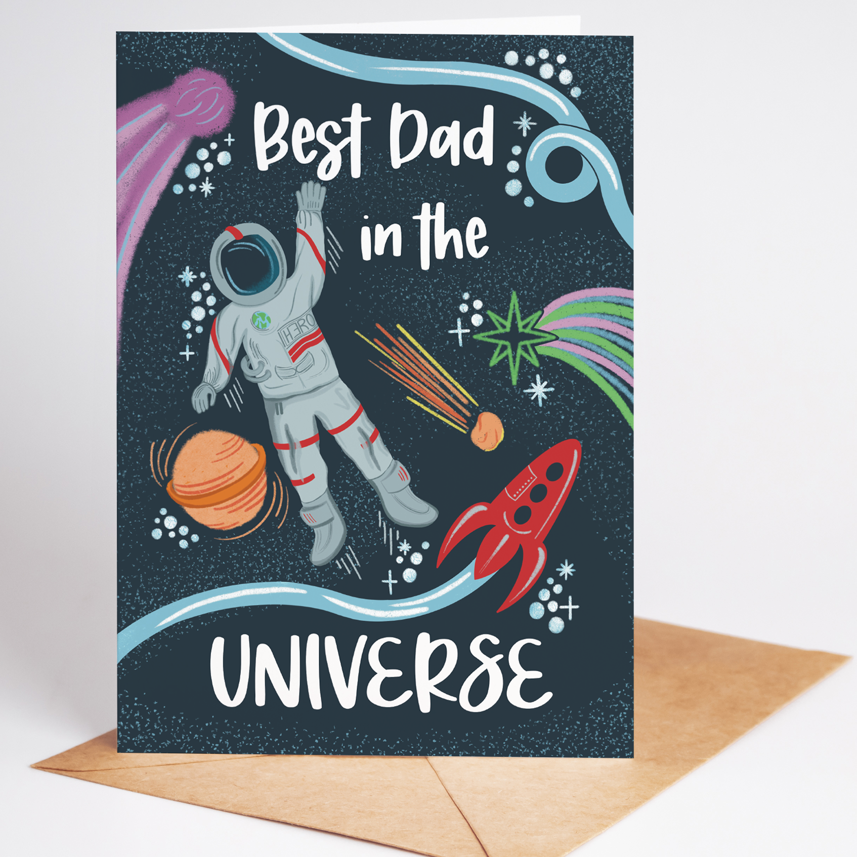 Father’s Day Card | Space Theme | Best in the Universe