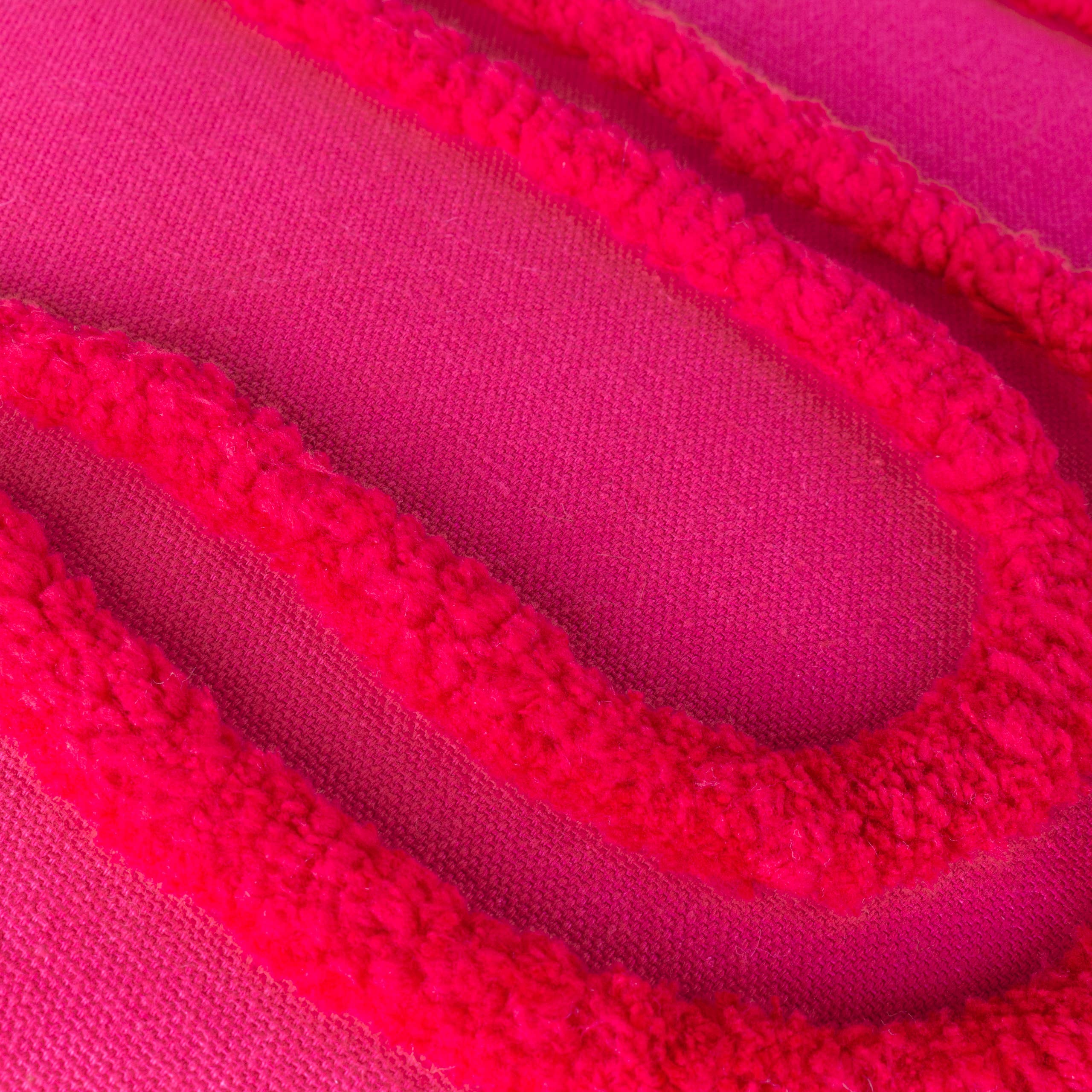 Archie Tufted Feather Rich Filled Cushion Pink/Red