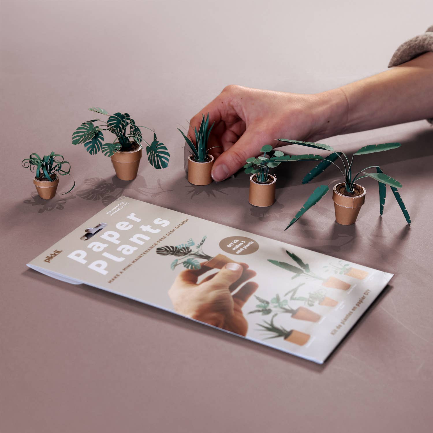 Paper Plants | Origami Kit for Desk Decor | DIY Gift