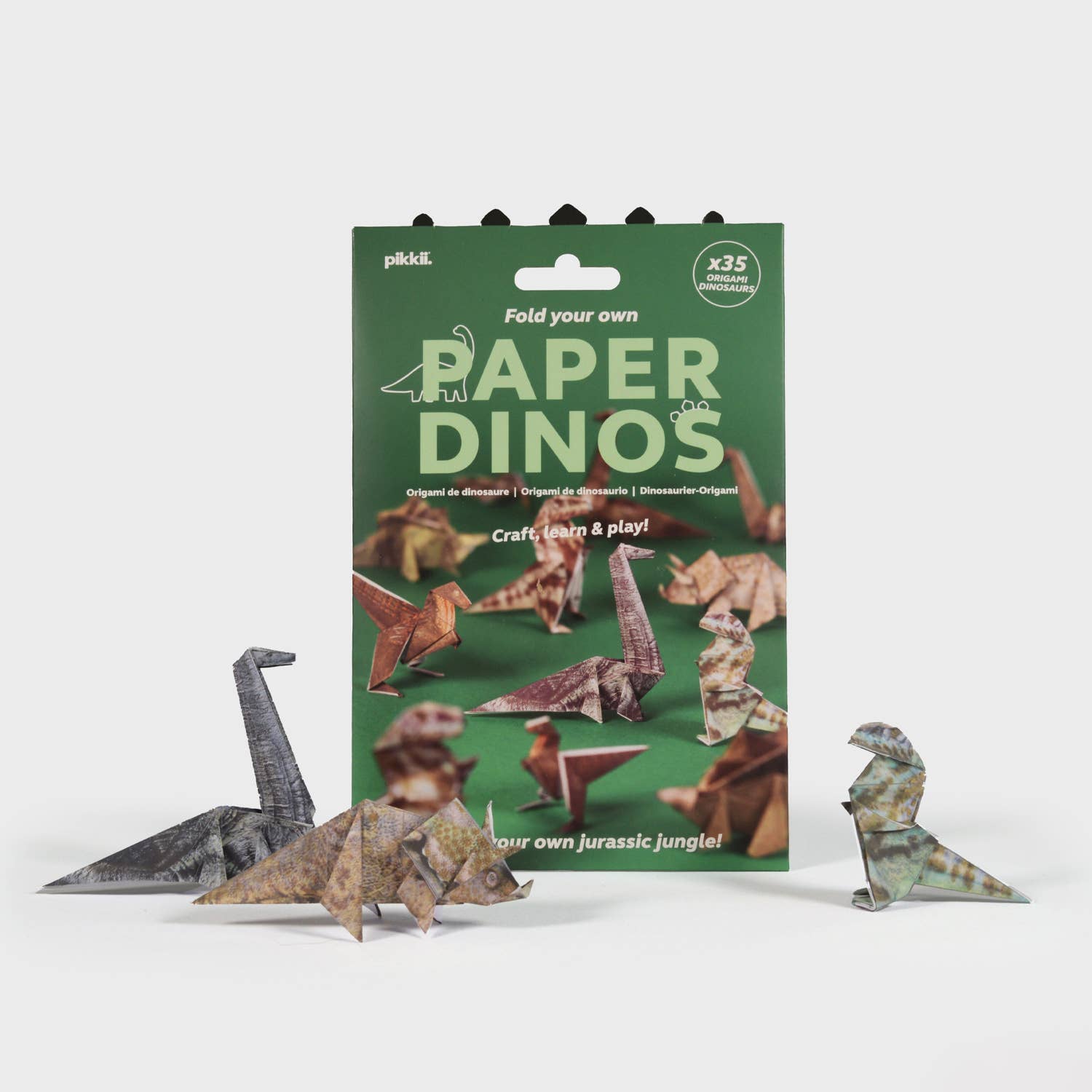Paper Dinos | Perfect for Dino Enthusiasts | Cute DIY Kit