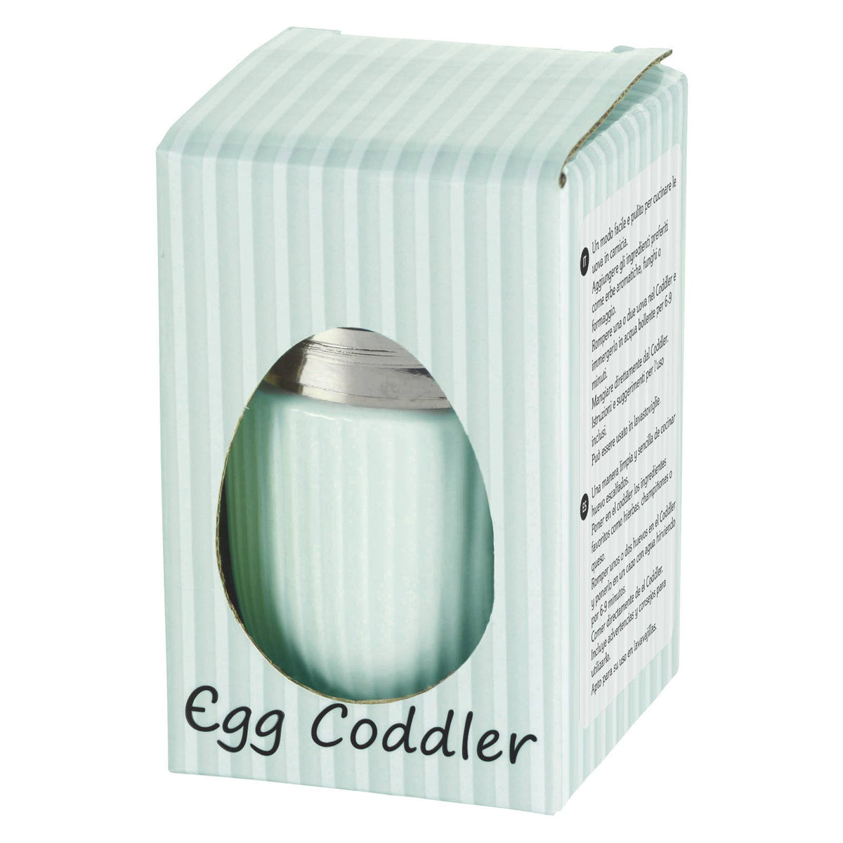 Fluted Egg Poacher Celadon Green - Egg Coddler