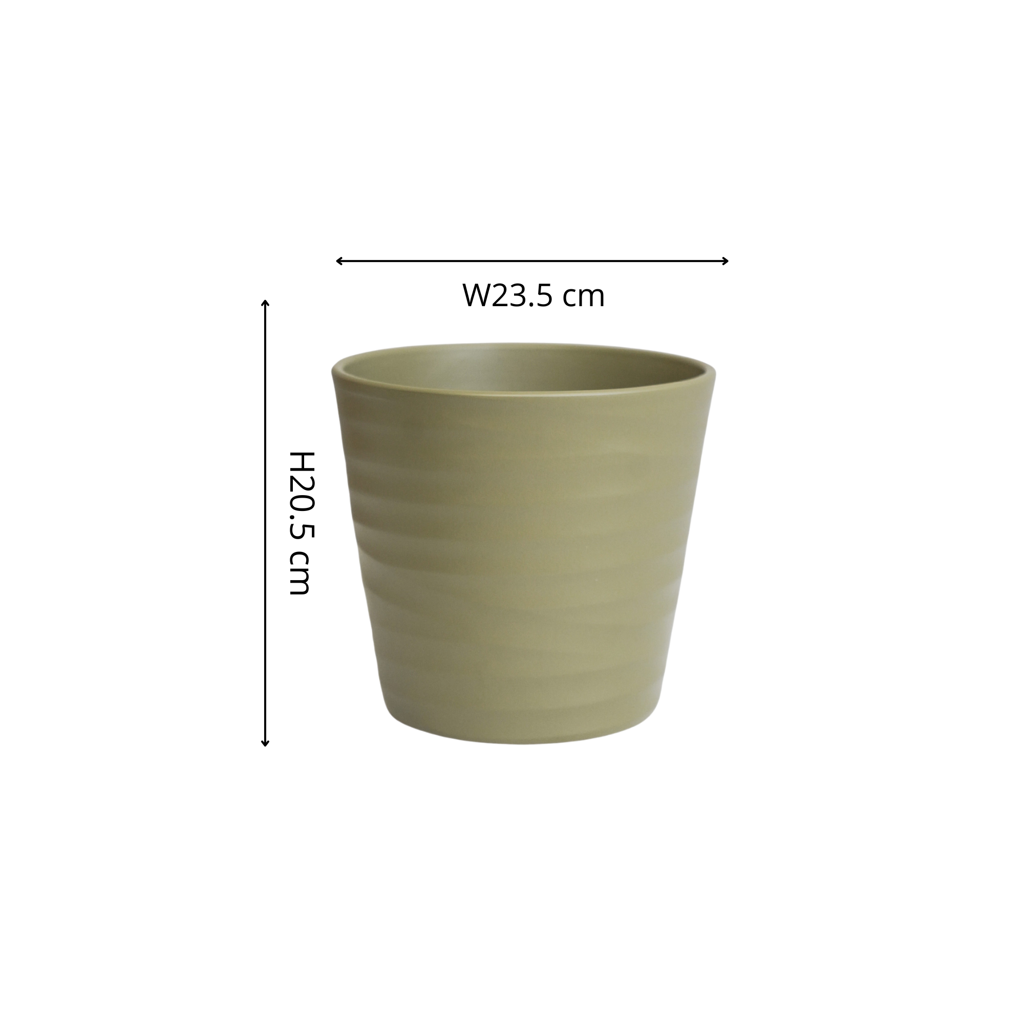 Oslo Taper Planter H20.5cm D23.5cm