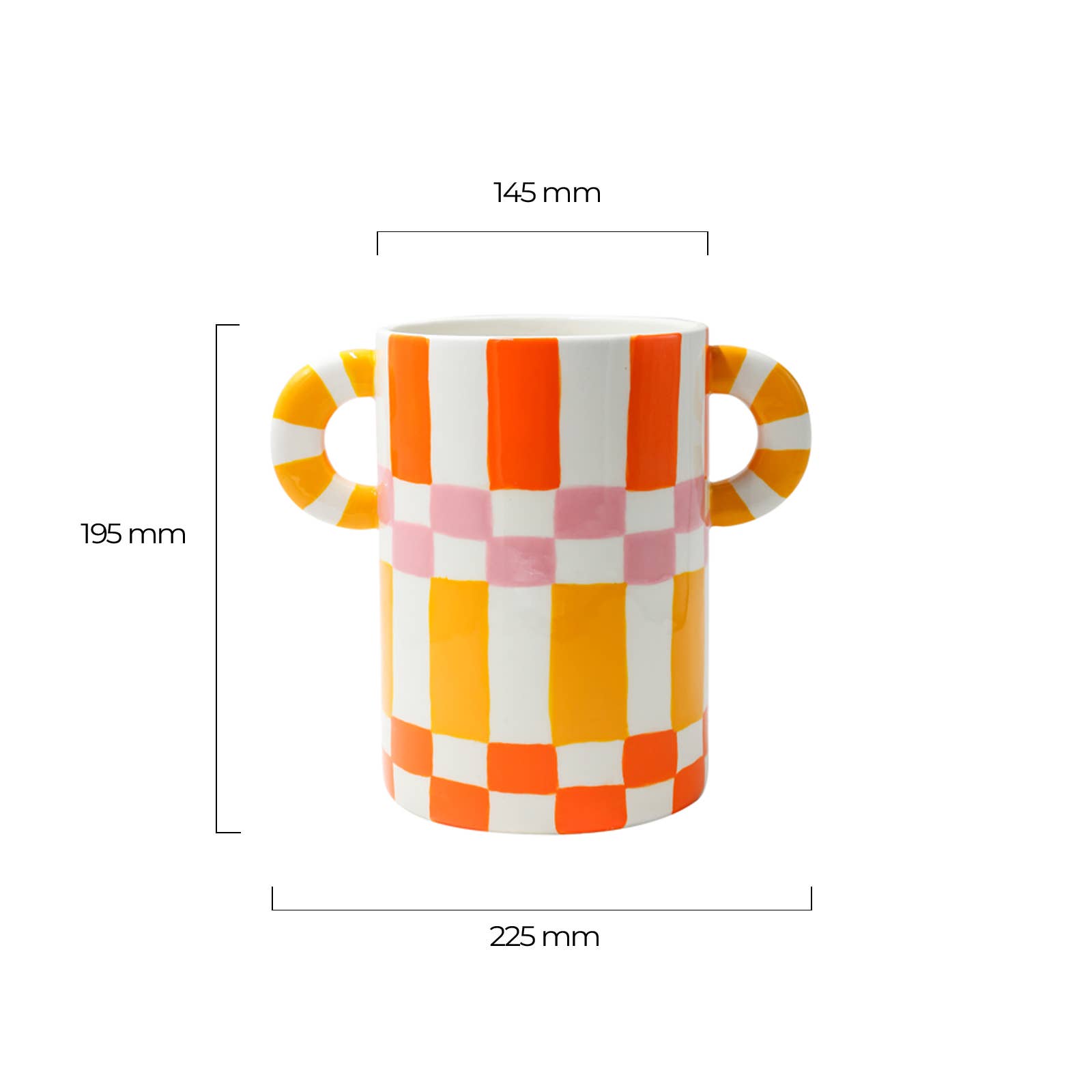 Vase/Wine Chiller Ricardo - Squares & Stripes