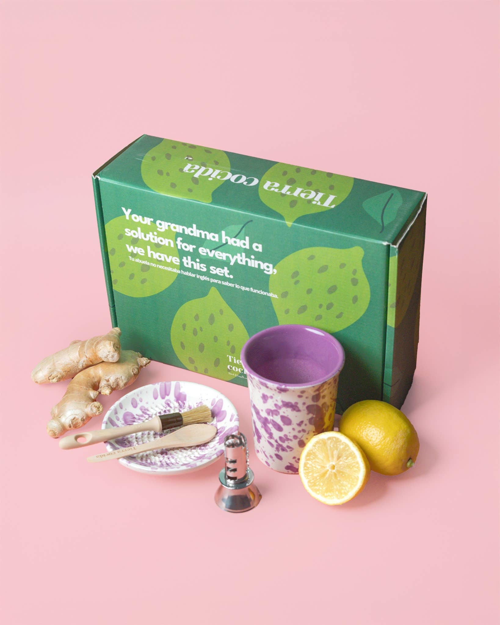 Ginger and Lemon Infusion Set. Original Gift