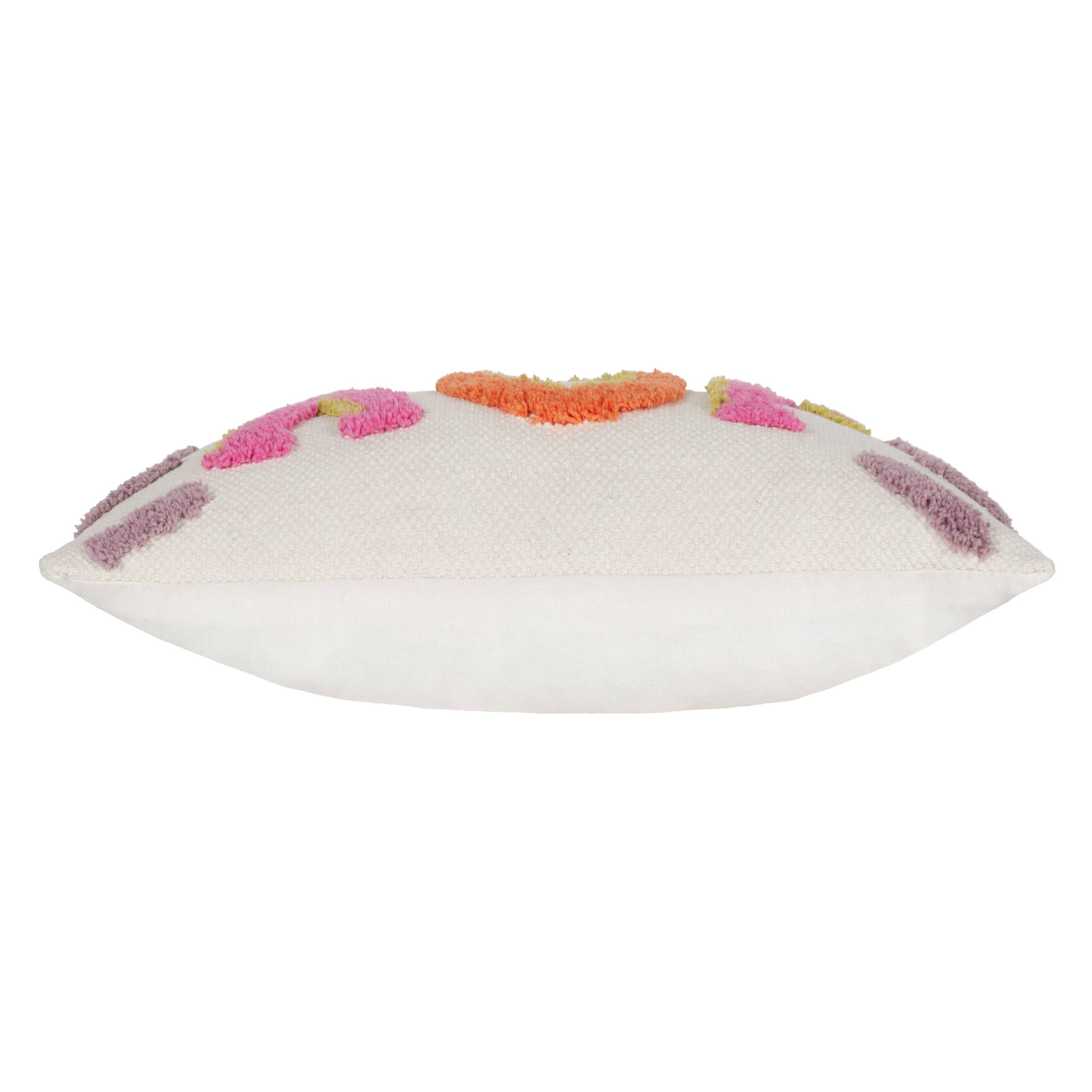 Joy Tufted Cushion Pink