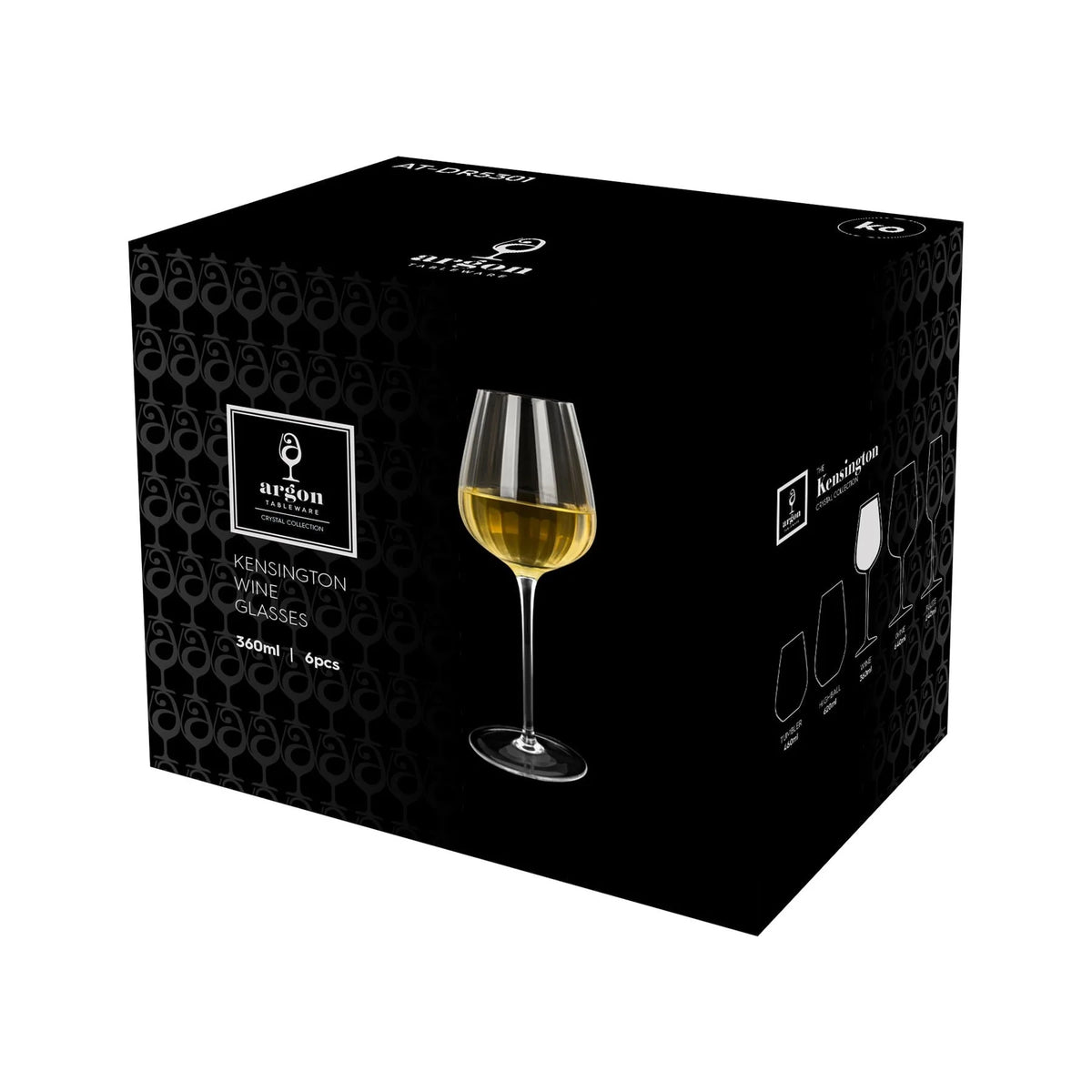 Kensington Optic Crystal White Wine Glass - 360ml