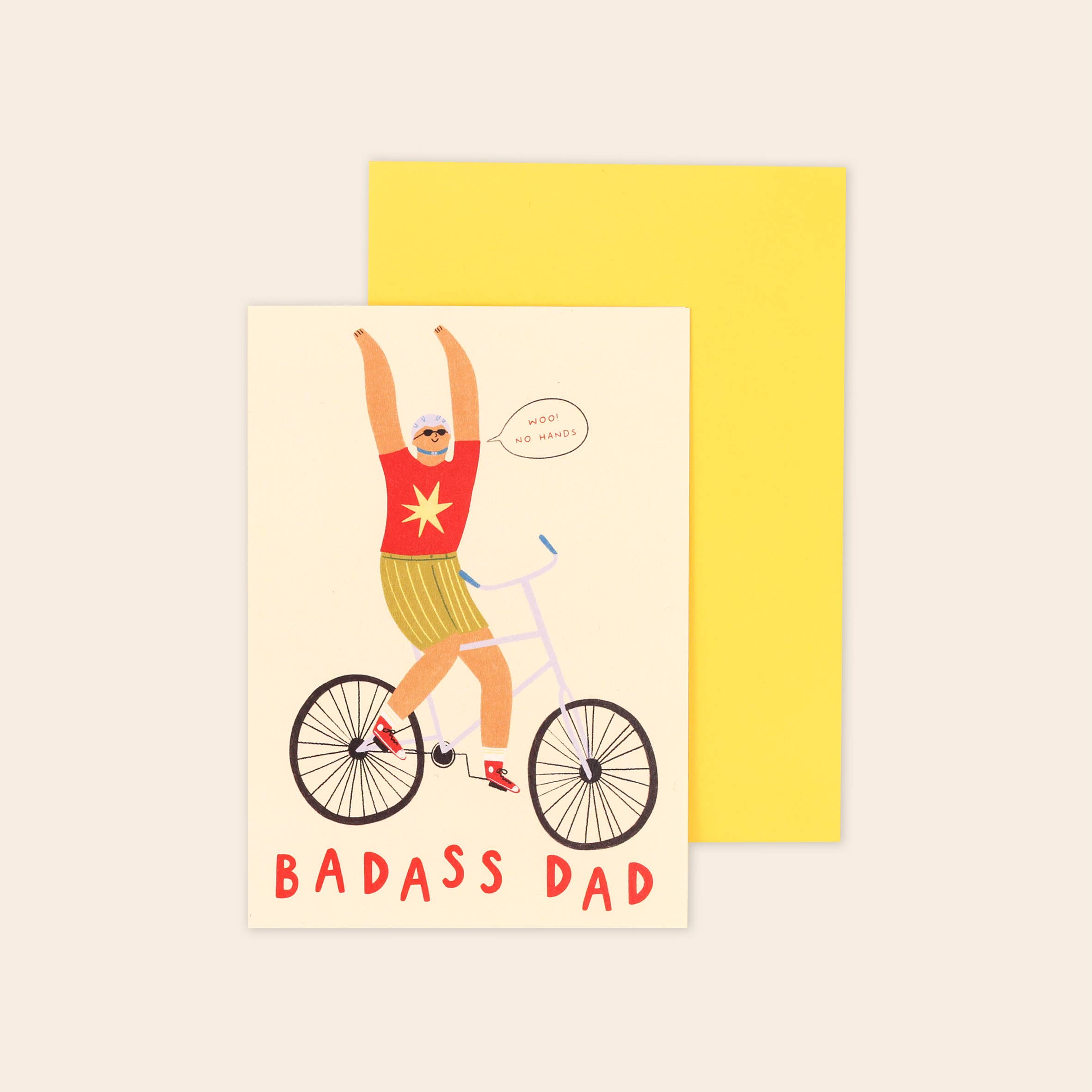 Badass Cyclist Dad Card | Cyclist Father's Day | Outdoorsy