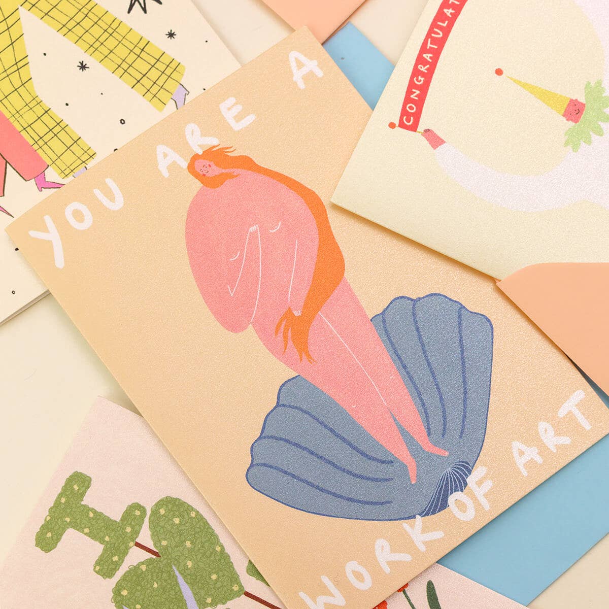 You Are A Work Of Art Greeting Card | Venus Card | Birthday