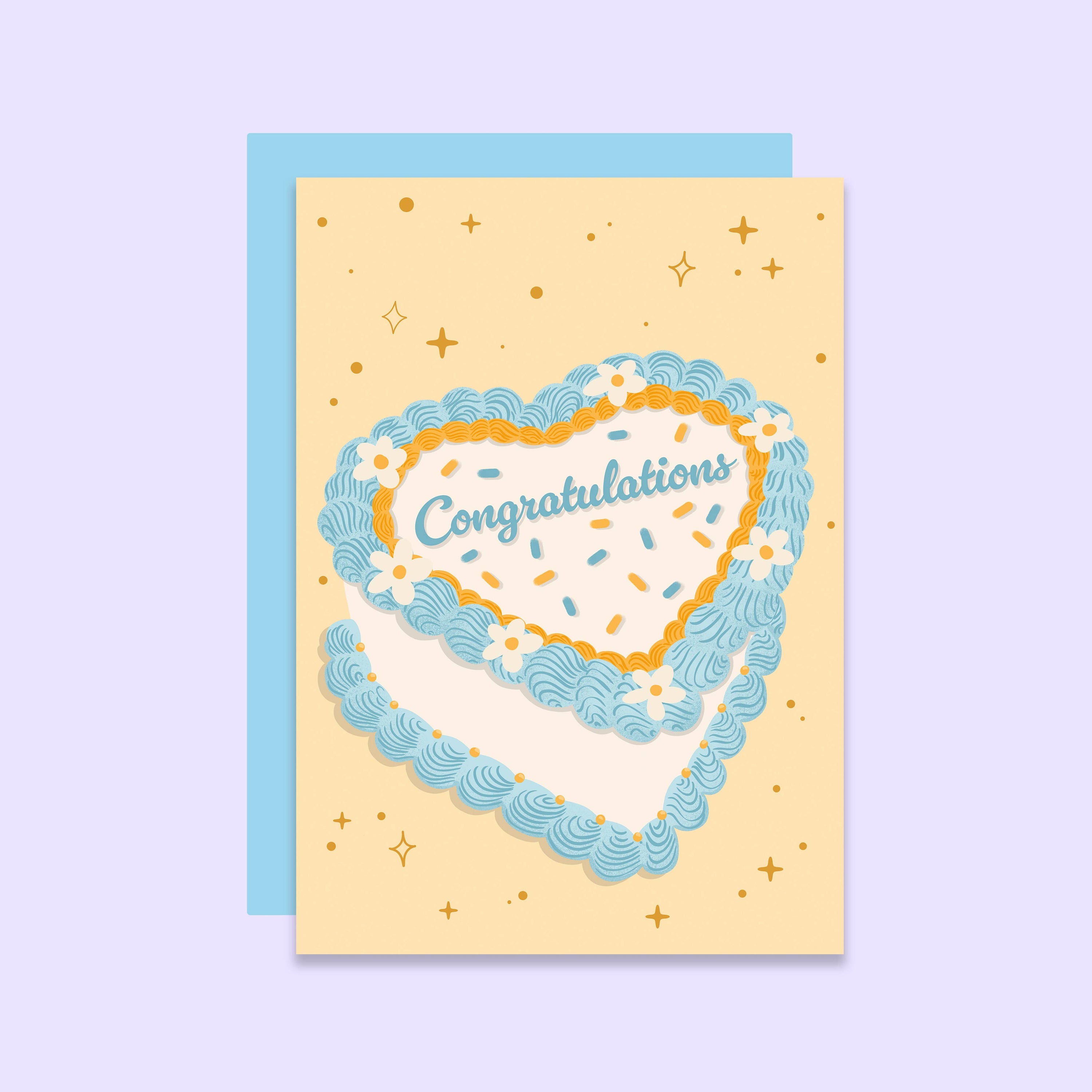 Vintage Congratulations Card - Retro | Wedding | Baby