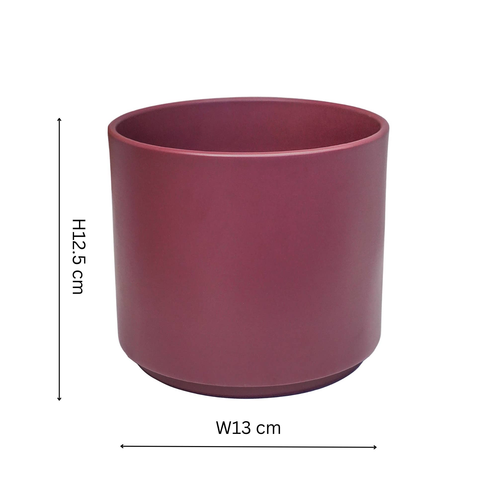 Prague Ceramic Indoor Plant Pot H12.5cm D13cm