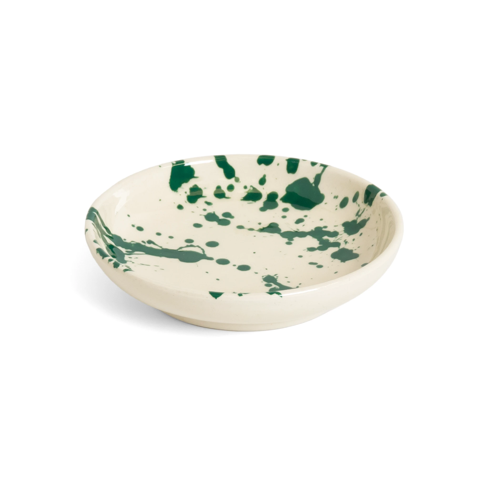 Tapas Dish Green Splatter