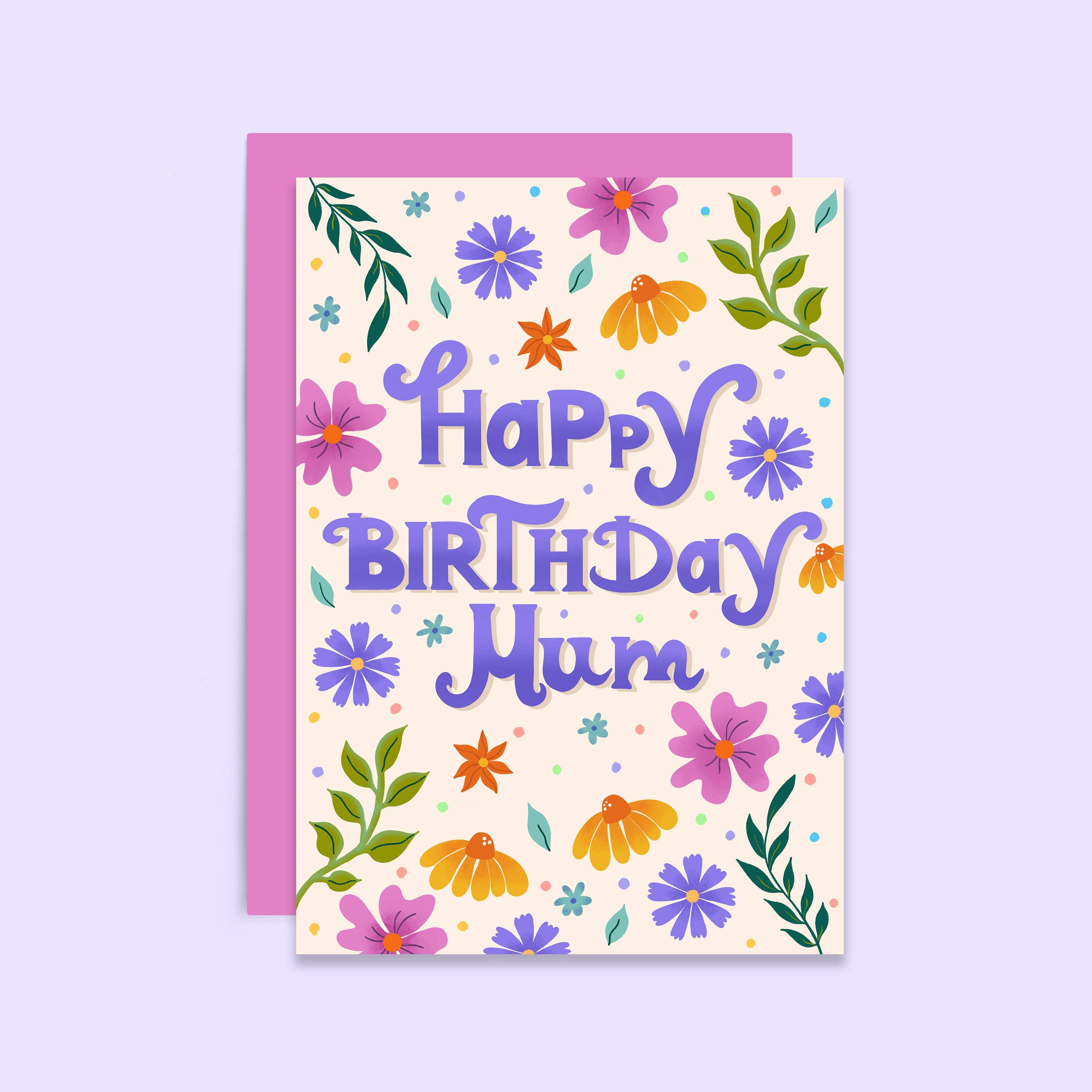 Happy Birthday Mum | Floral Birthday Card For Mum