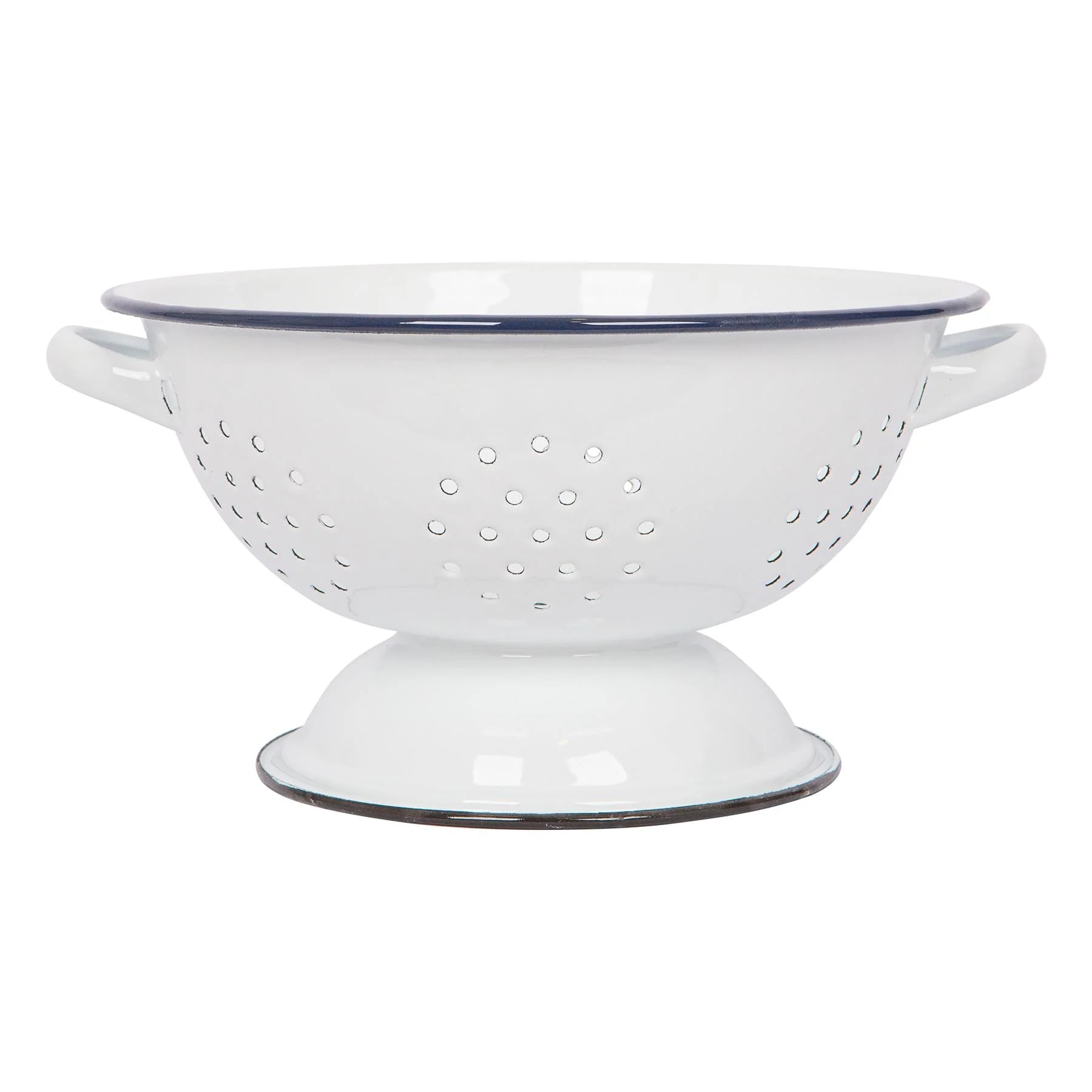 White Enamel Colander