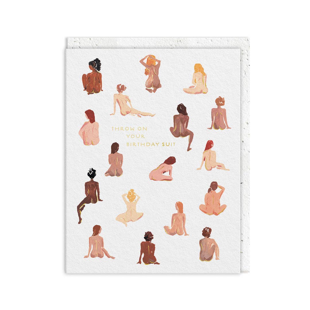 Birthday Suit Greeting Card (12870)