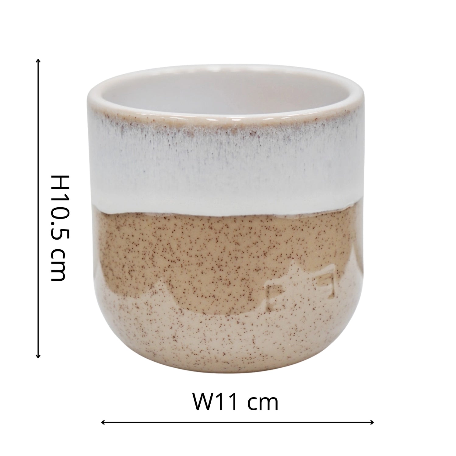 Jodie Dipped Reactive Glaze Planter H10cm D11cm