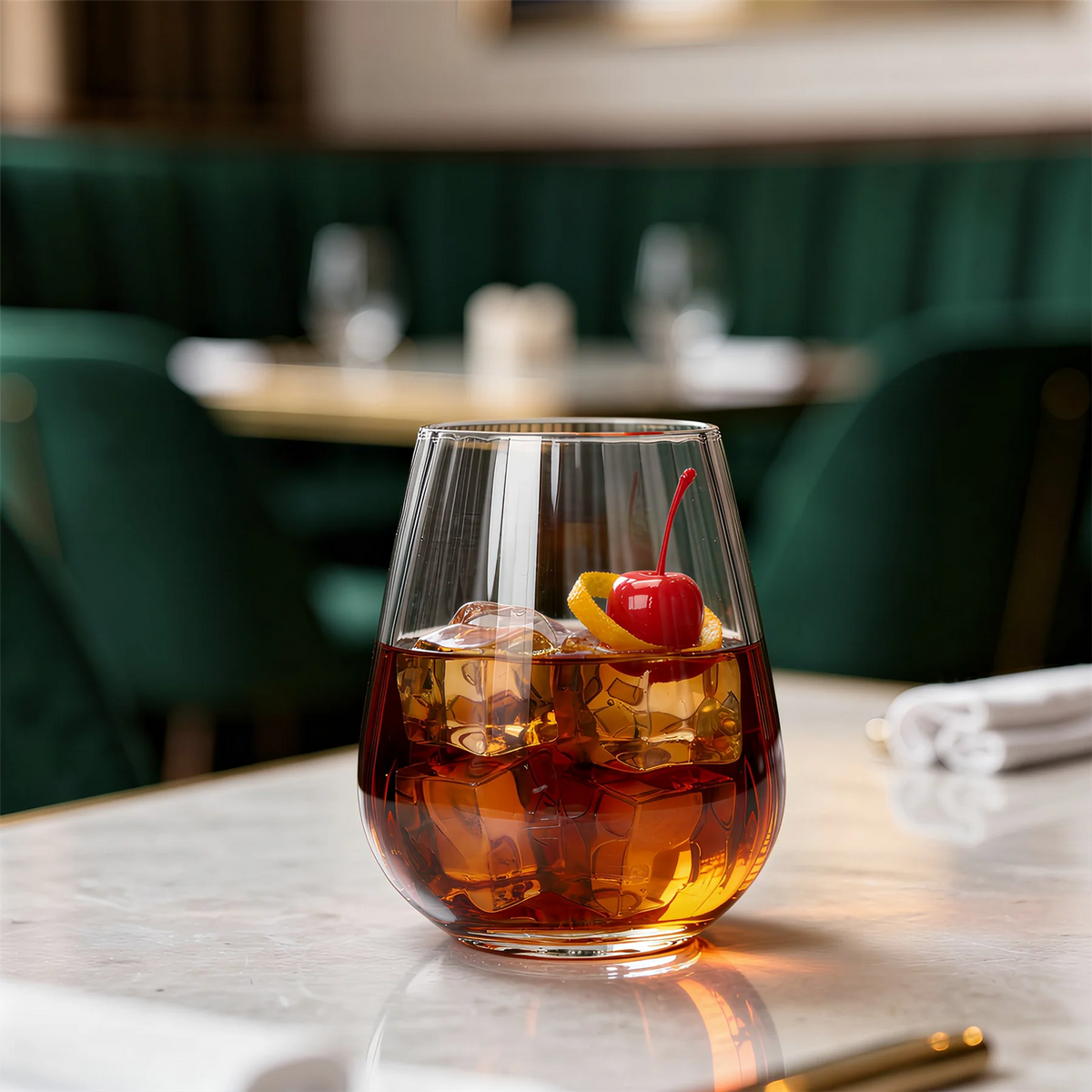 Kensington Optic Crystal Tumbler Glass - 460ml