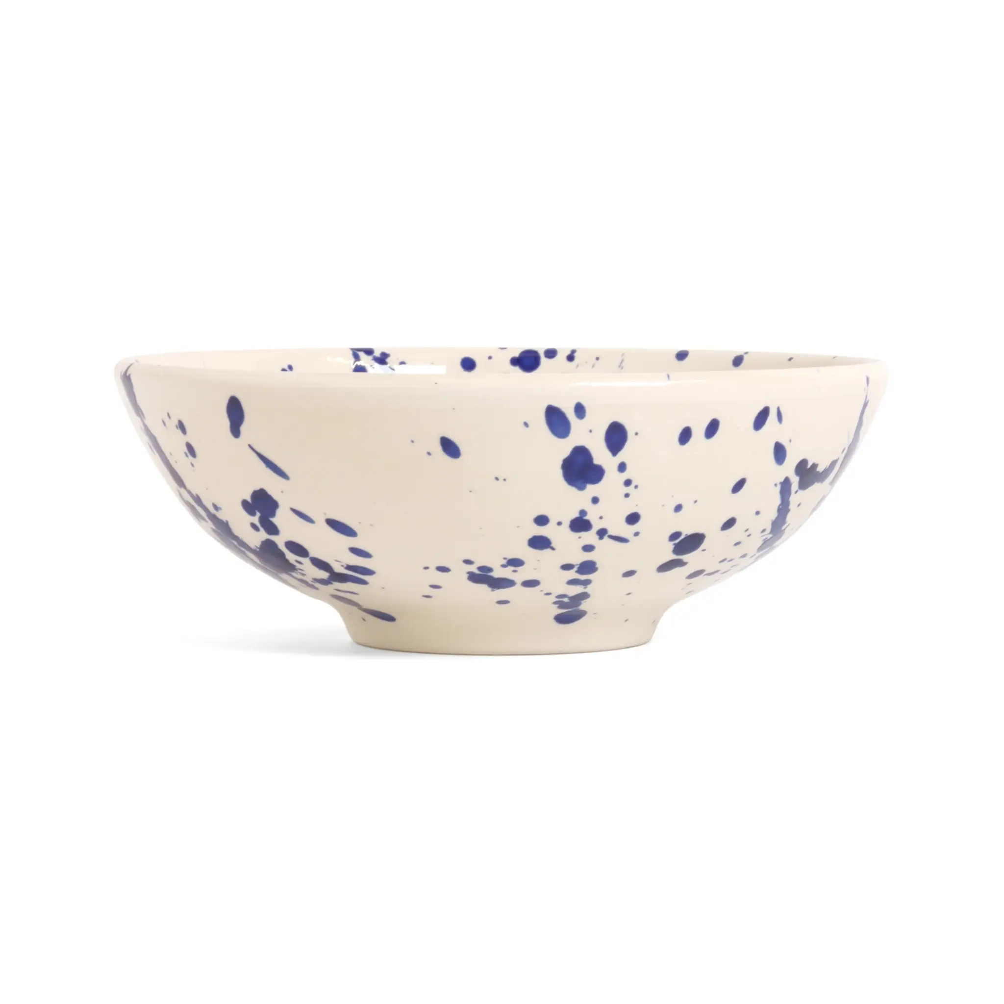 Pasta Bowl Blue Splatter