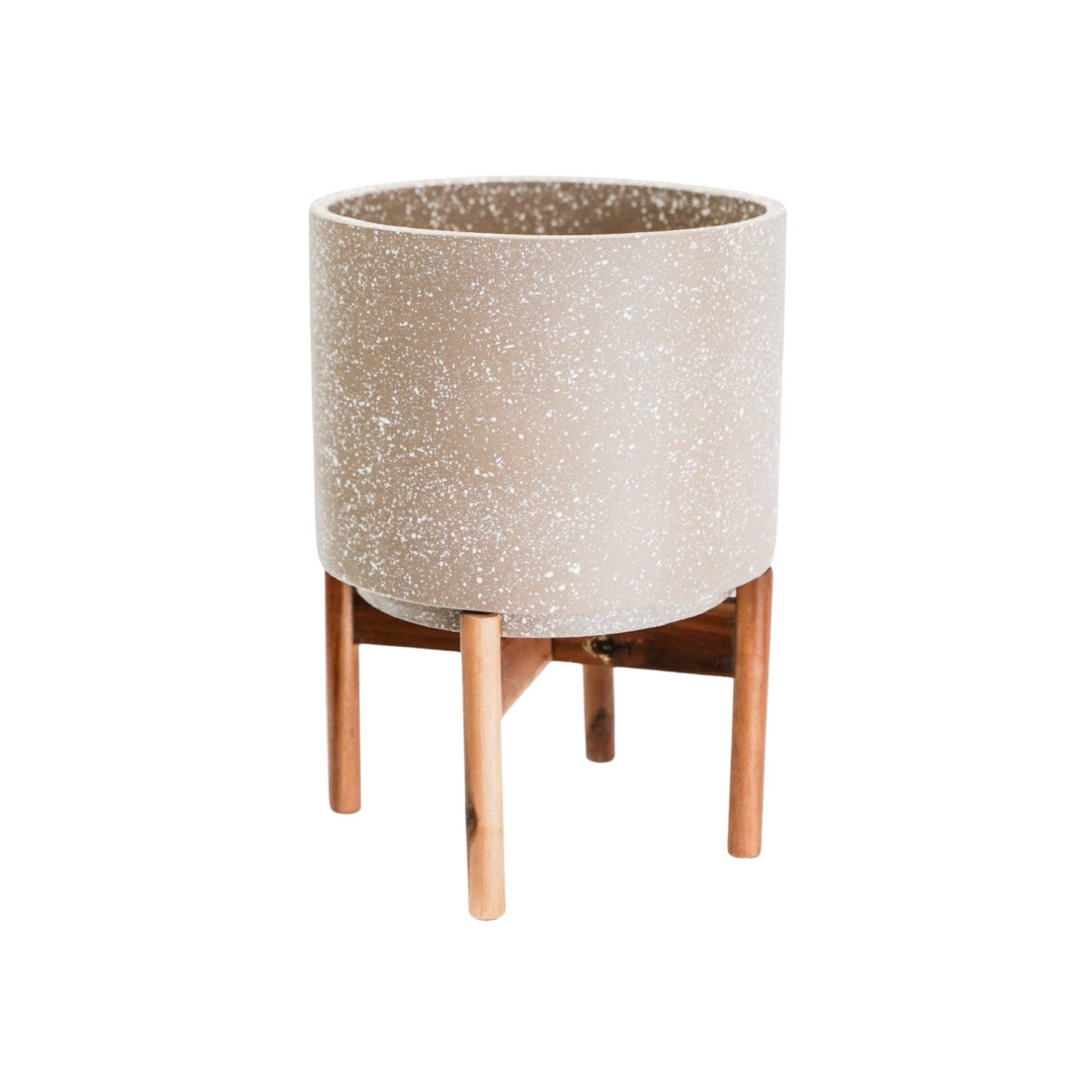 Valetta Speckled Planter with Stand