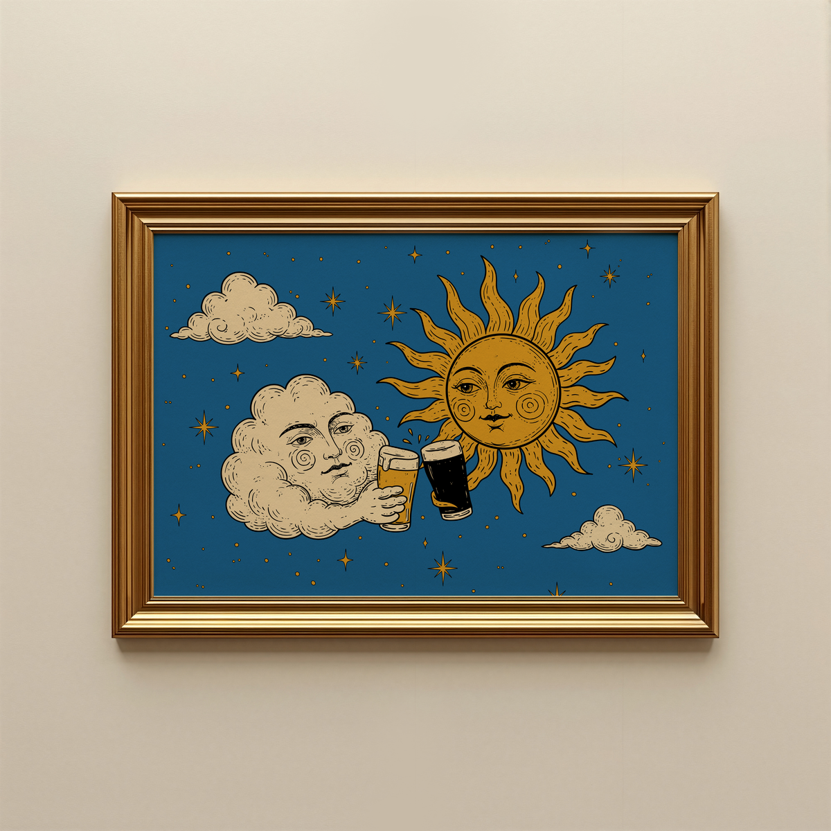 Sun and Cloud - Stop Over Thinking, Start Day Drinking