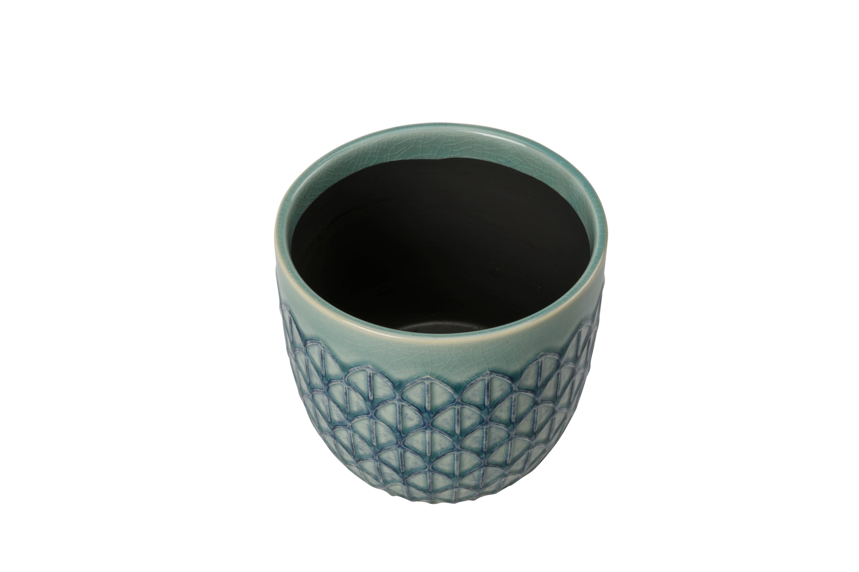 Collectors Indoor Pot 13cm Green Geo