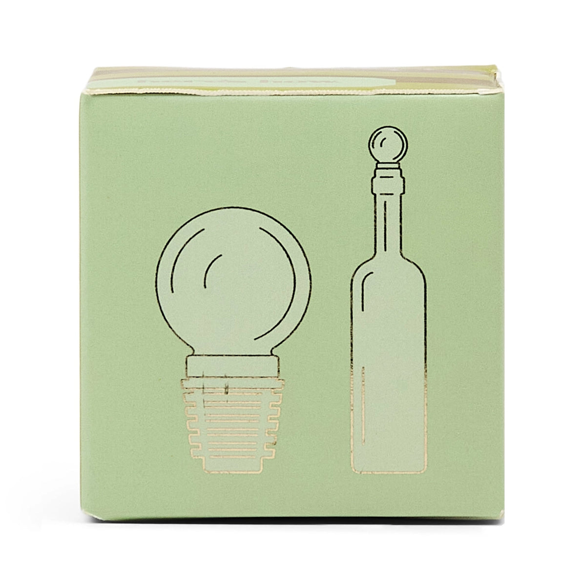 The Moony Glass Bottle Stopper - Olive