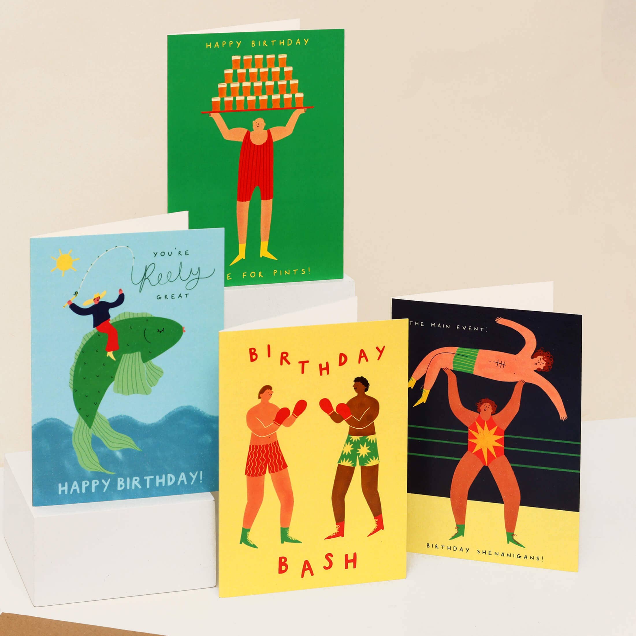 Boxing Birthday Card | Birthday Bash Card | Men's Birthday