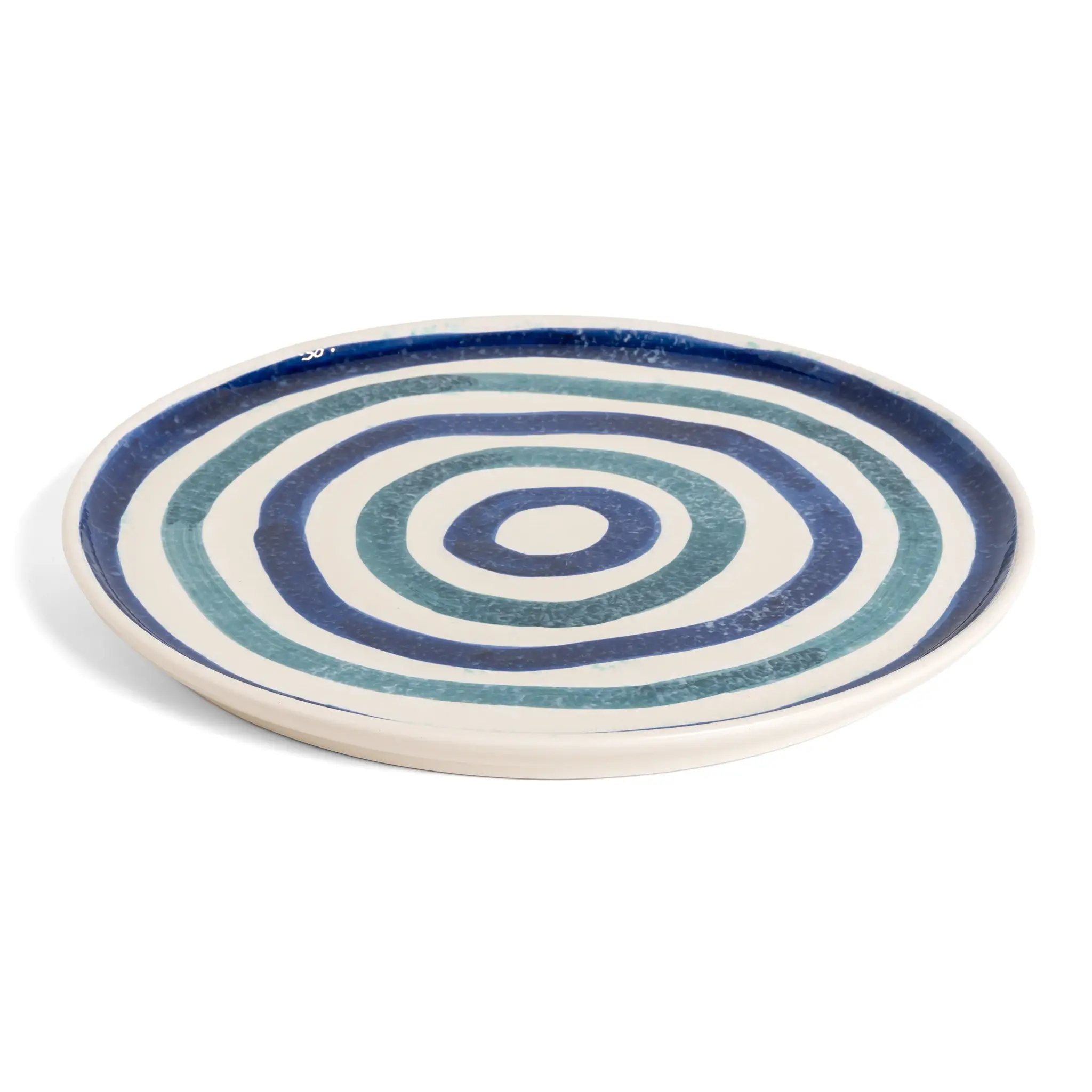Round Serving Platter Waves