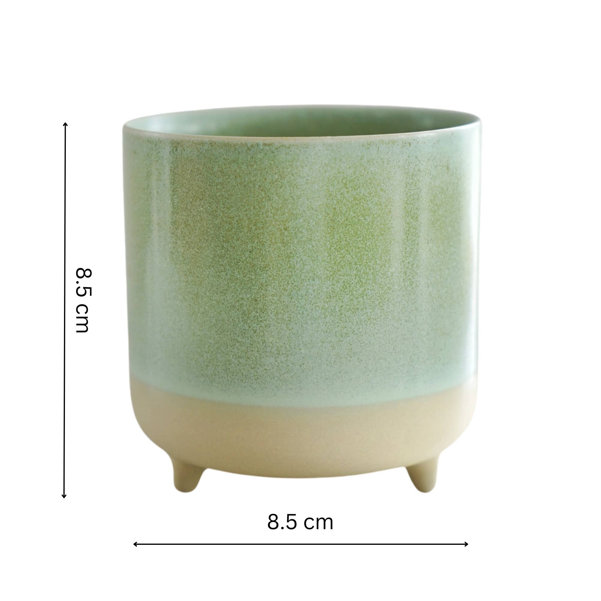 reactive glaze plant pot Jolie Matte Reactive Glaze Ceramic Indoor Cacti Planter – Green on the Lanes