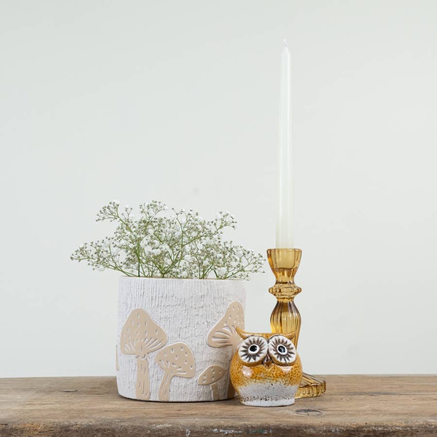 Cream Mushroom Planter 11cm