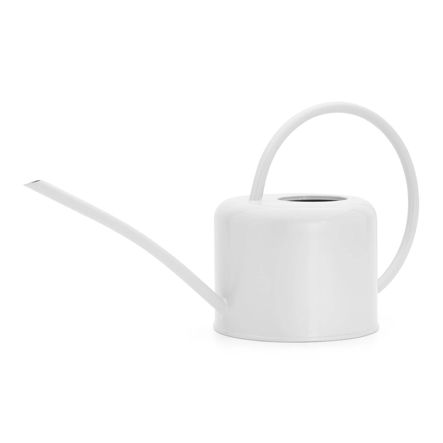 White Chalk 1.1 Litre Metal Coated Steel Indoor Watering Can