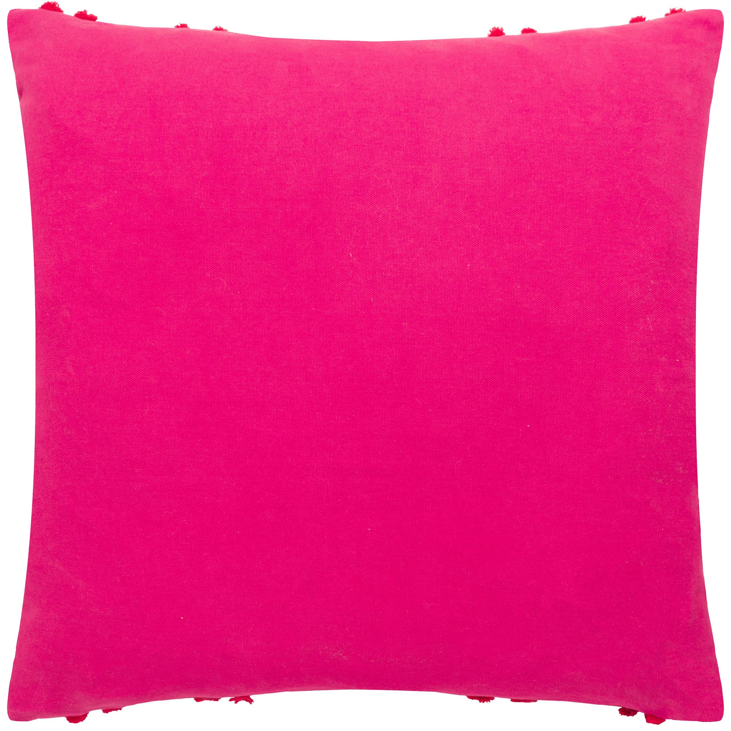 Archie Tufted Feather Rich Filled Cushion Pink/Red