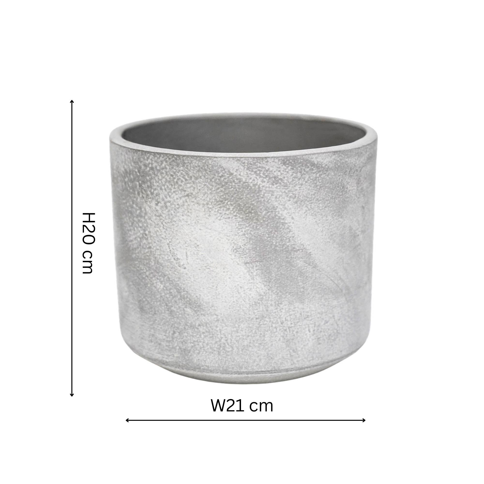 Tivoli Cement Indoor Plant Pot H20cm D21cm