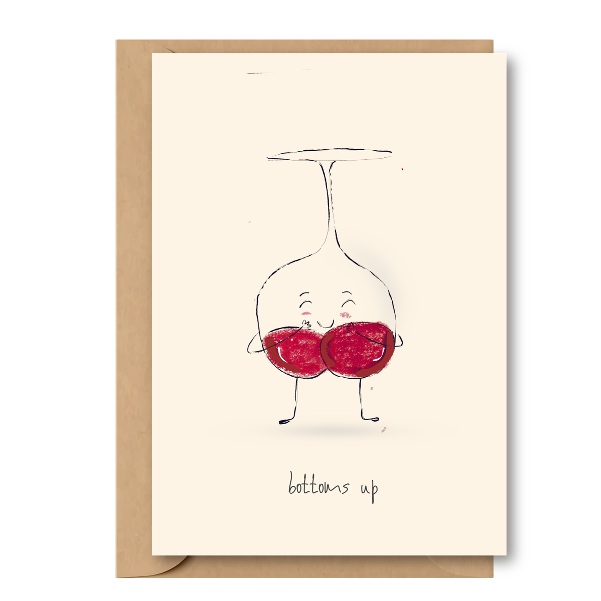 Forever Illustrations - Bottoms Up Card - A6