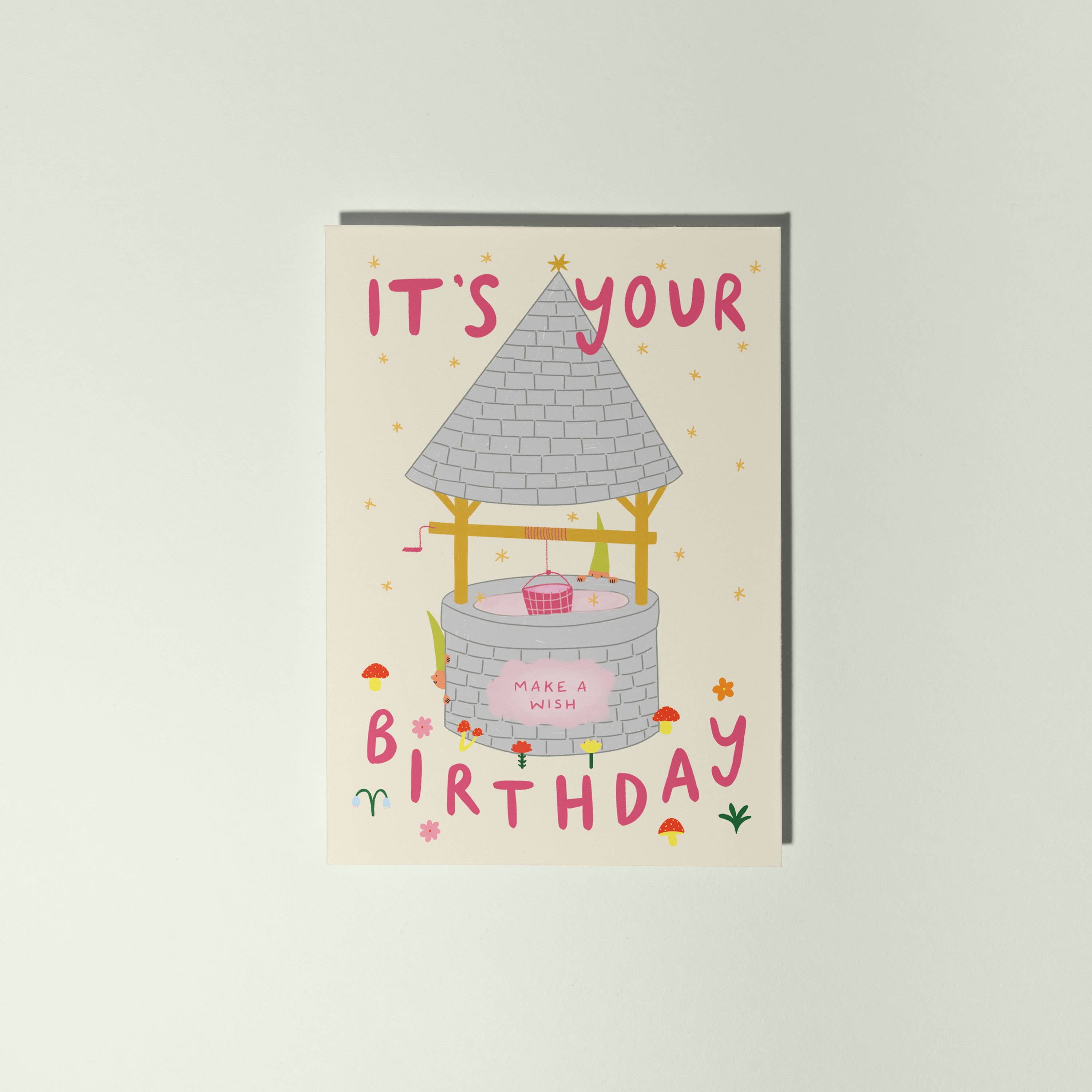 Wishing Well Birthday Card | Folky Birthday | Fantasy